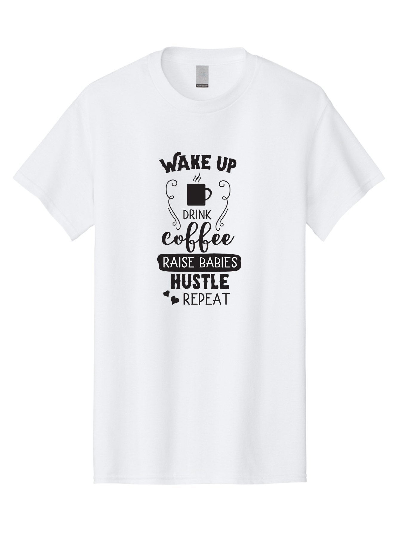 Wake-Up-Drink-Coffee Men'S Graphic Tee, 100% Cotton, Comfortable Casual Summer Wear, Machine Washable, Coffee Quote, Morning Motivation, Parenting Humor, Daily Grind, Coffee Lover, Hustle Culture, Mom Life, Funny Quote, Inspirational Quote Aad285 8