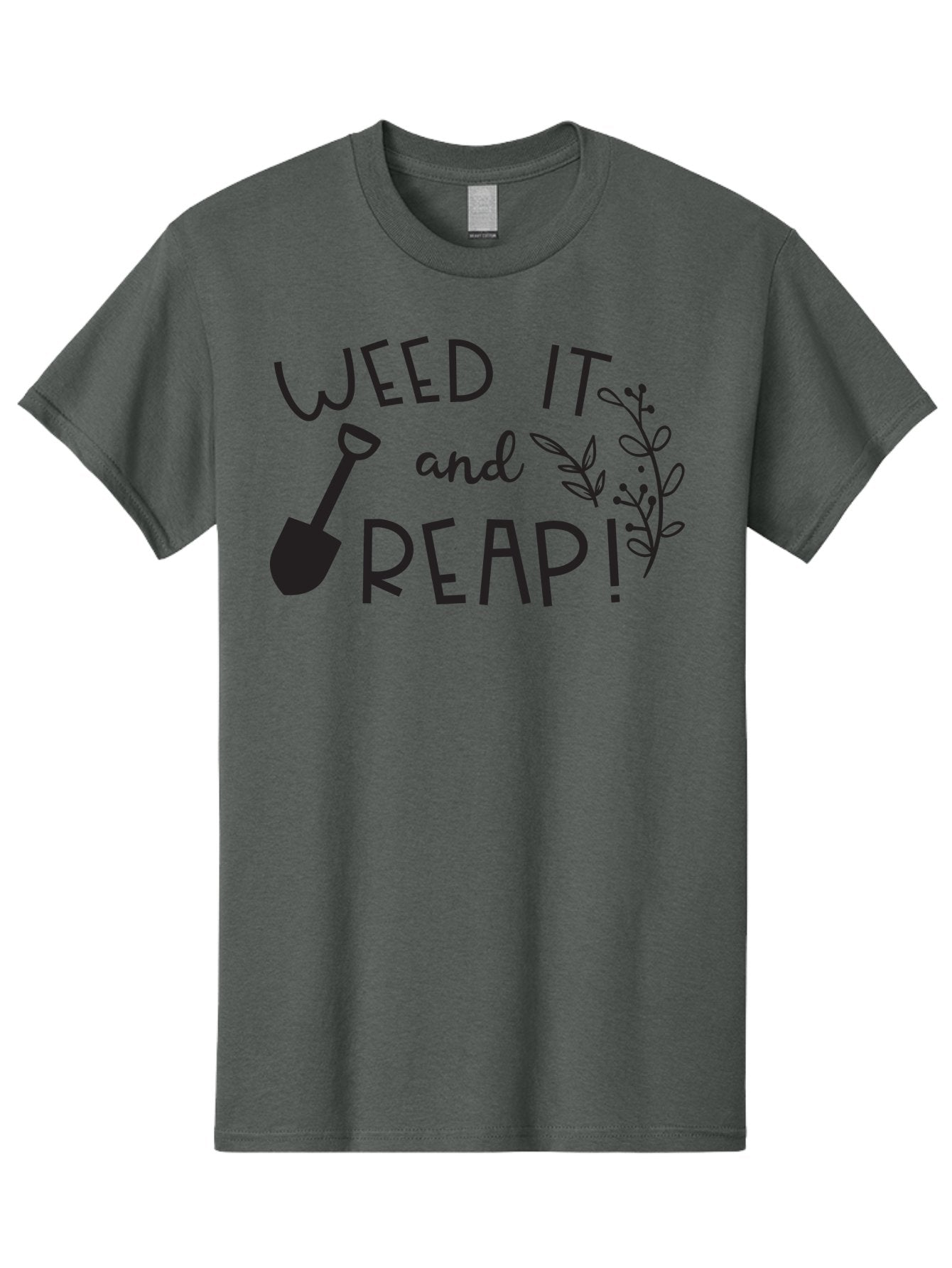 Weed-It-And-Reap Men'S Graphic Tee, 100% Cotton, Comfortable Casual Summer Wear, Machine Washable, Gardening Humor, Weed It And Reap, Funny Gardening Quote, Garden Inspiration, Shovel Illustration, Plant Design, Gardening Puns, Yard Work, Aad294 15