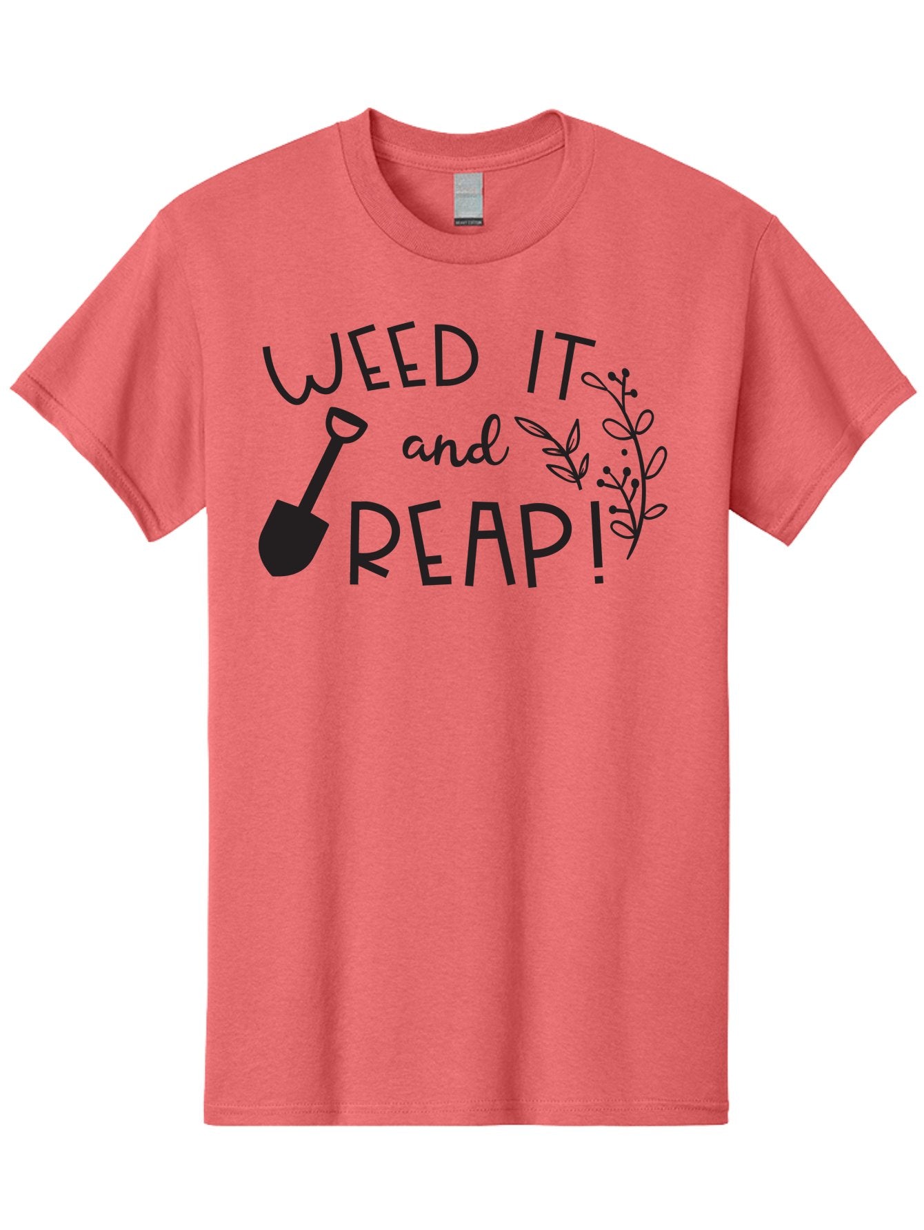 Weed-It-And-Reap Men'S Graphic Tee, 100% Cotton, Comfortable Casual Summer Wear, Machine Washable, Gardening Humor, Weed It And Reap, Funny Gardening Quote, Garden Inspiration, Shovel Illustration, Plant Design, Gardening Puns, Yard Work, Aad294 12