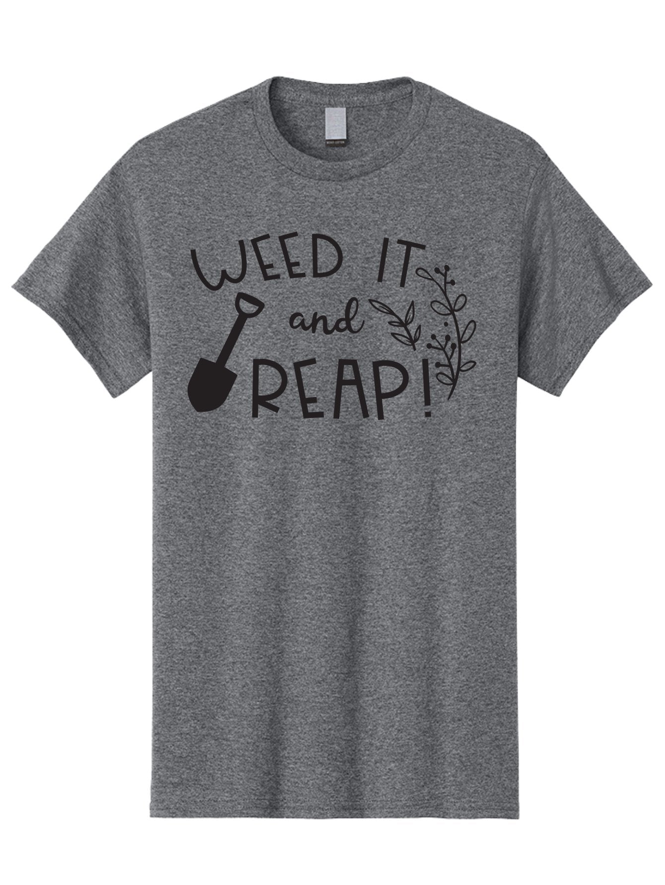 Weed-It-And-Reap Men'S Graphic Tee, 100% Cotton, Comfortable Casual Summer Wear, Machine Washable, Gardening Humor, Weed It And Reap, Funny Gardening Quote, Garden Inspiration, Shovel Illustration, Plant Design, Gardening Puns, Yard Work, Aad294 9