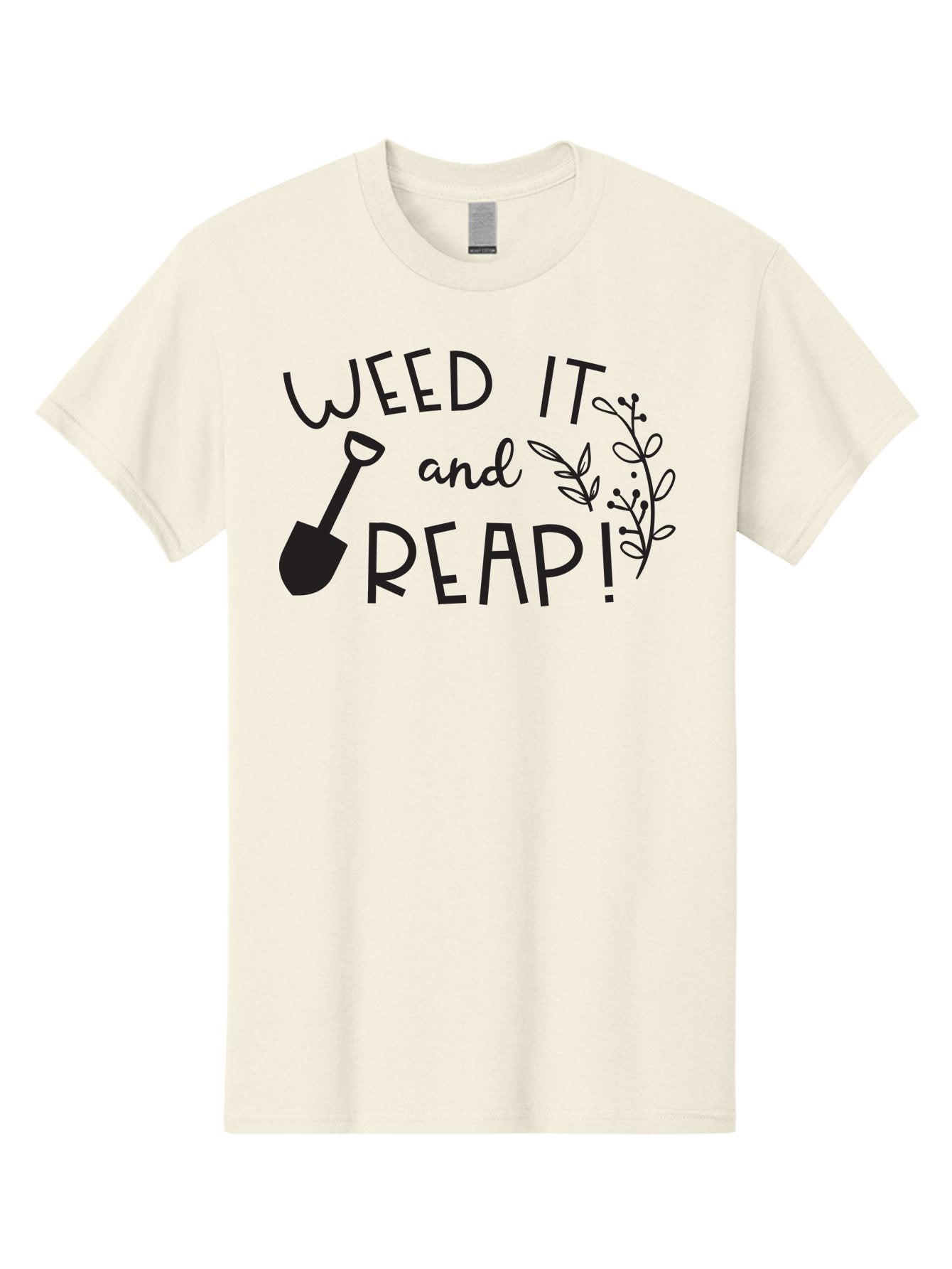 Weed-It-And-Reap Men'S Graphic Tee, 100% Cotton, Comfortable Casual Summer Wear, Machine Washable, Gardening Humor, Weed It And Reap, Funny Gardening Quote, Garden Inspiration, Shovel Illustration, Plant Design, Gardening Puns, Yard Work, Aad294 13