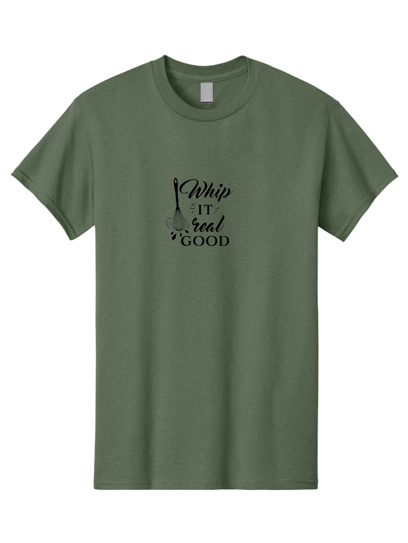 Whip-It-Real-Good Men'S Graphic Tee, 100% Cotton, Comfortable Casual Summer Wear, Machine Washable, Whisk Illustration, Cooking Inspiration, Baking Motivation, Kitchen Decor, Foodie Quote, Culinary Art, Recipe Graphics Aad311