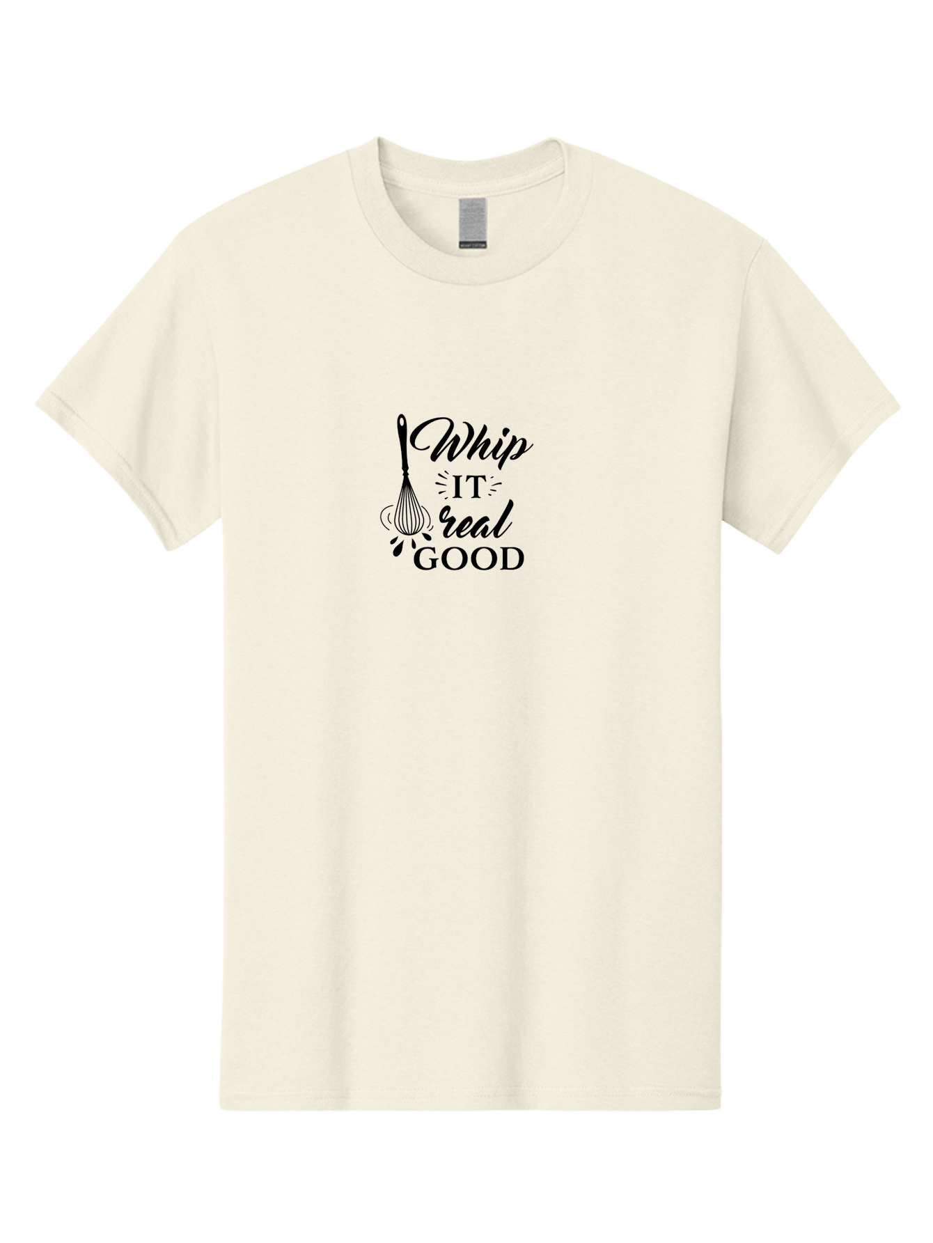 Whip-It-Real-Good Men'S Graphic Tee, 100% Cotton, Comfortable Casual Summer Wear, Machine Washable, Whisk Illustration, Cooking Inspiration, Baking Motivation, Kitchen Decor, Foodie Quote, Culinary Art, Recipe Graphics Aad311 25