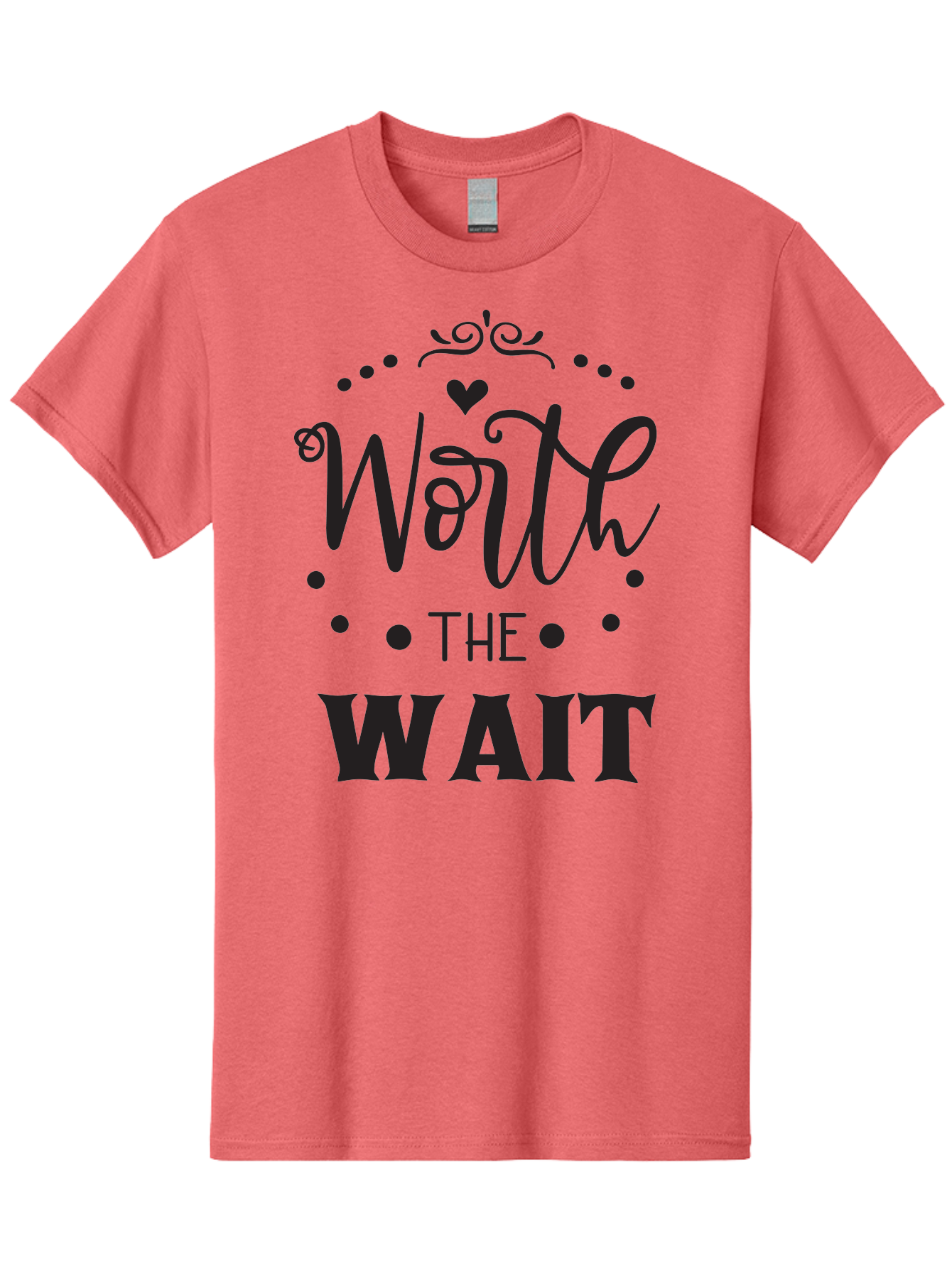 Worth-The-Wait-1 Men'S Graphic Tee, 100% Cotton, Comfortable Casual Summer Wear, Machine Washable, Motivational Quote, Worth The Wait, Inspirational Phrase, Waiting Is Worth It, Patience Is A Virtue, Positive Affirmation, Encouraging Words Aad318 21
