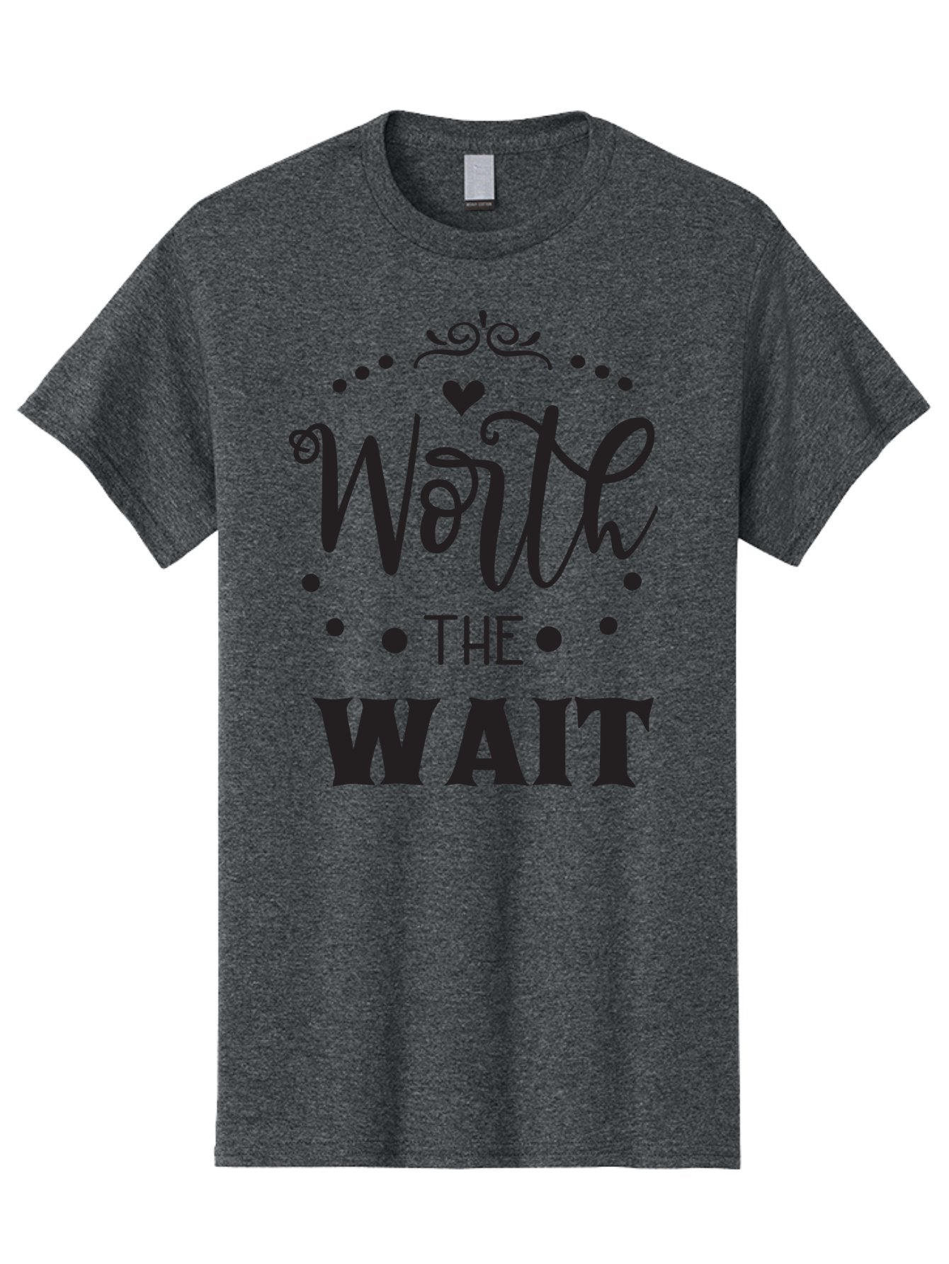 Worth-The-Wait-1 Men'S Graphic Tee, 100% Cotton, Comfortable Casual Summer Wear, Machine Washable, Motivational Quote, Worth The Wait, Inspirational Phrase, Waiting Is Worth It, Patience Is A Virtue, Positive Affirmation, Encouraging Words Aad318 11