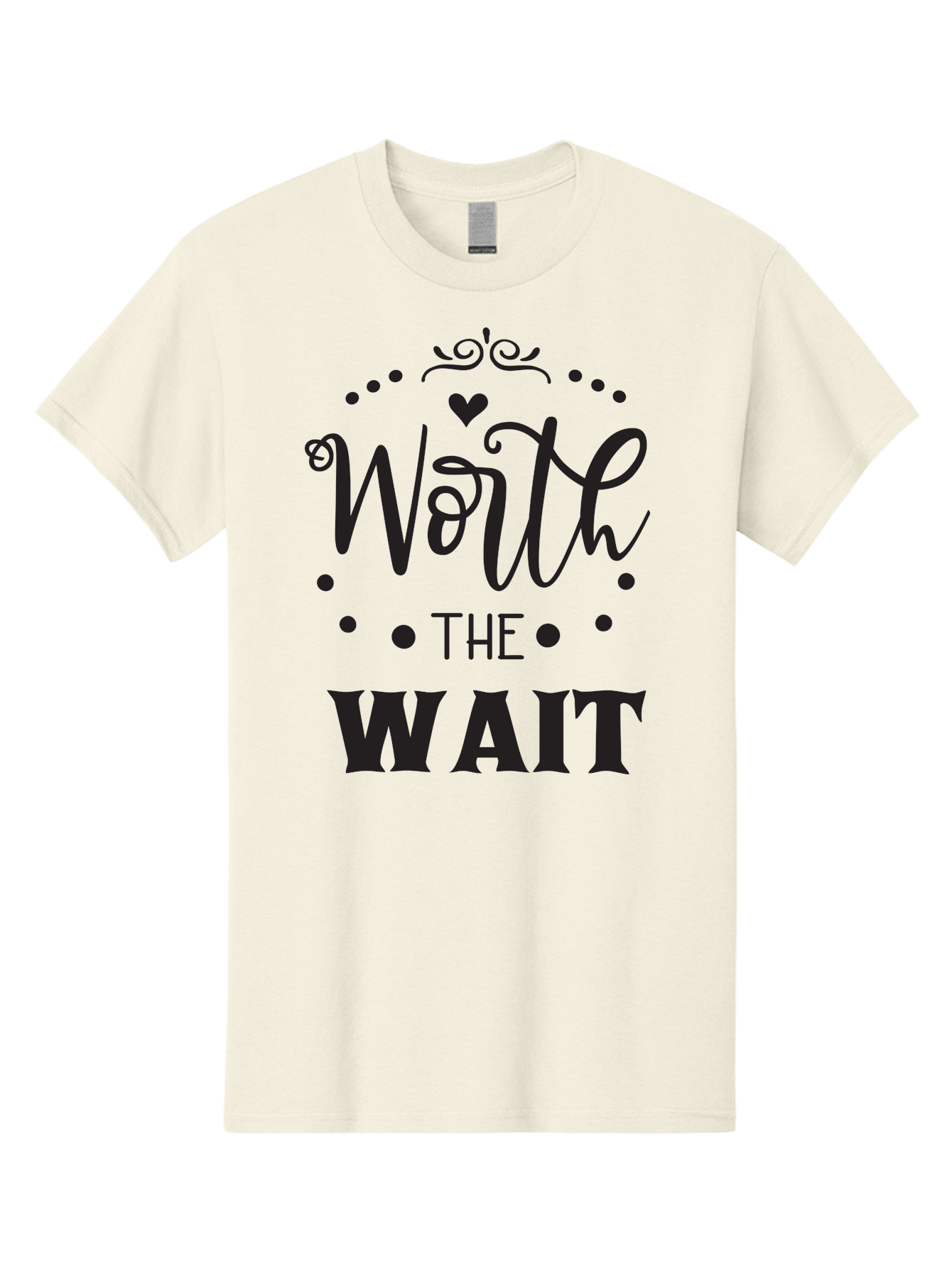 Worth-The-Wait-1 Men'S Graphic Tee, 100% Cotton, Comfortable Casual Summer Wear, Machine Washable, Motivational Quote, Worth The Wait, Inspirational Phrase, Waiting Is Worth It, Patience Is A Virtue, Positive Affirmation, Encouraging Words Aad318 15