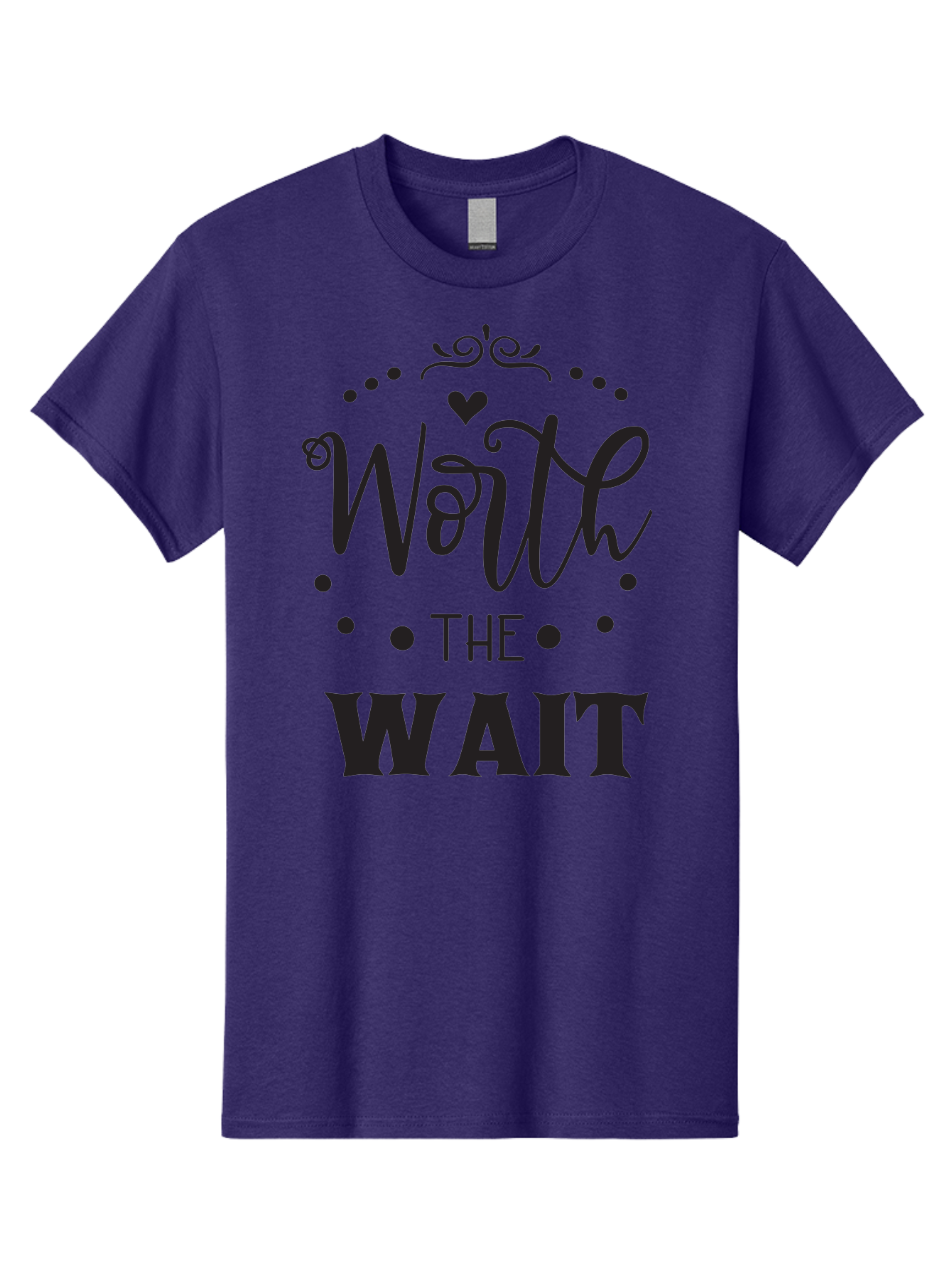 Worth-The-Wait-1 Men'S Graphic Tee, 100% Cotton, Comfortable Casual Summer Wear, Machine Washable, Motivational Quote, Worth The Wait, Inspirational Phrase, Waiting Is Worth It, Patience Is A Virtue, Positive Affirmation, Encouraging Words Aad318 29