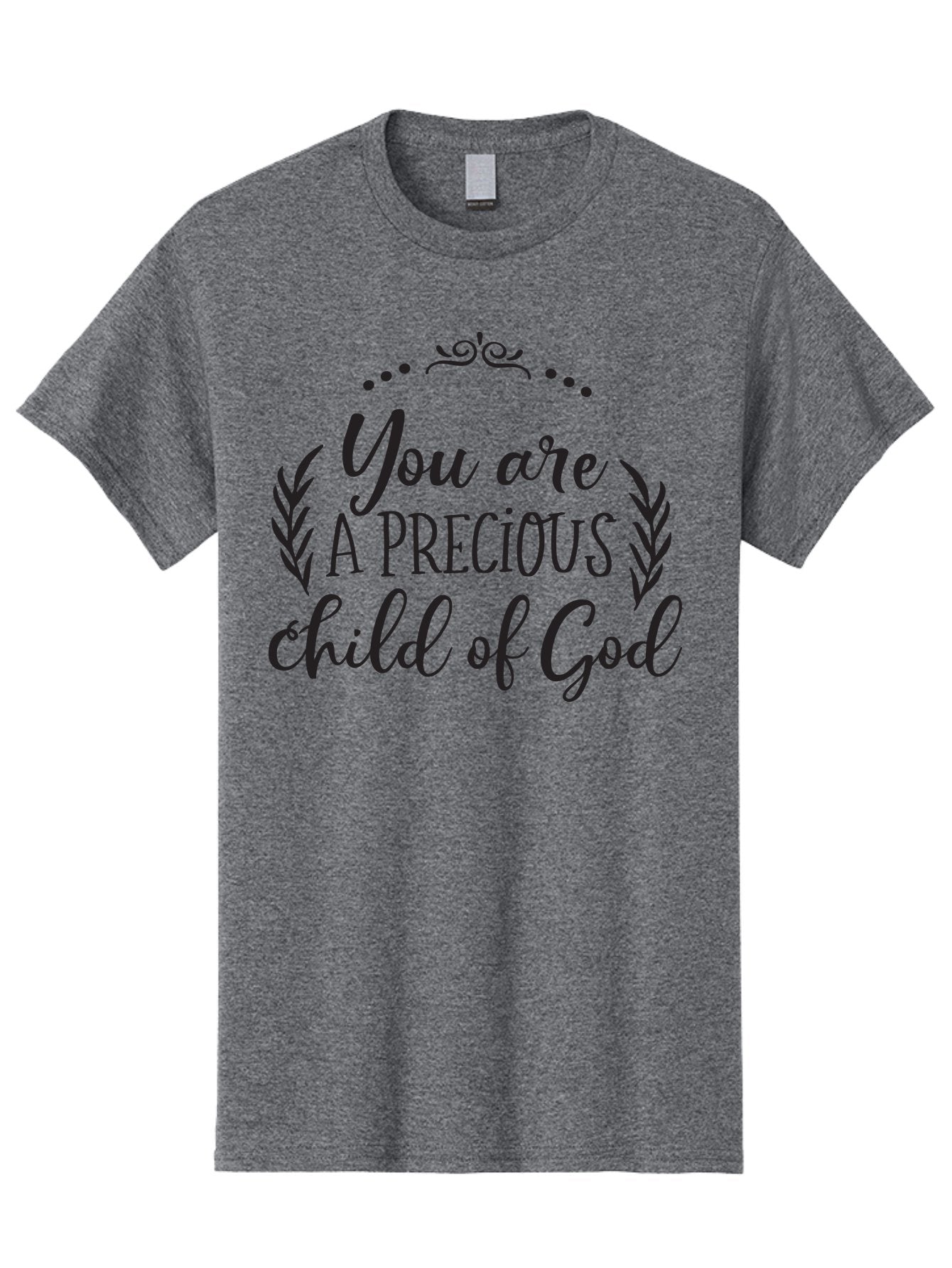 You-Are-A-Precious-Child-Of-God Men'S Graphic Tee, 100% Cotton, Comfortable Casual Summer Wear, Machine Washable, Inspirational Quote, Motivational Quote, Uplifting Message, Positive Affirmation, Child Of God, Precious Child, Aad329 8