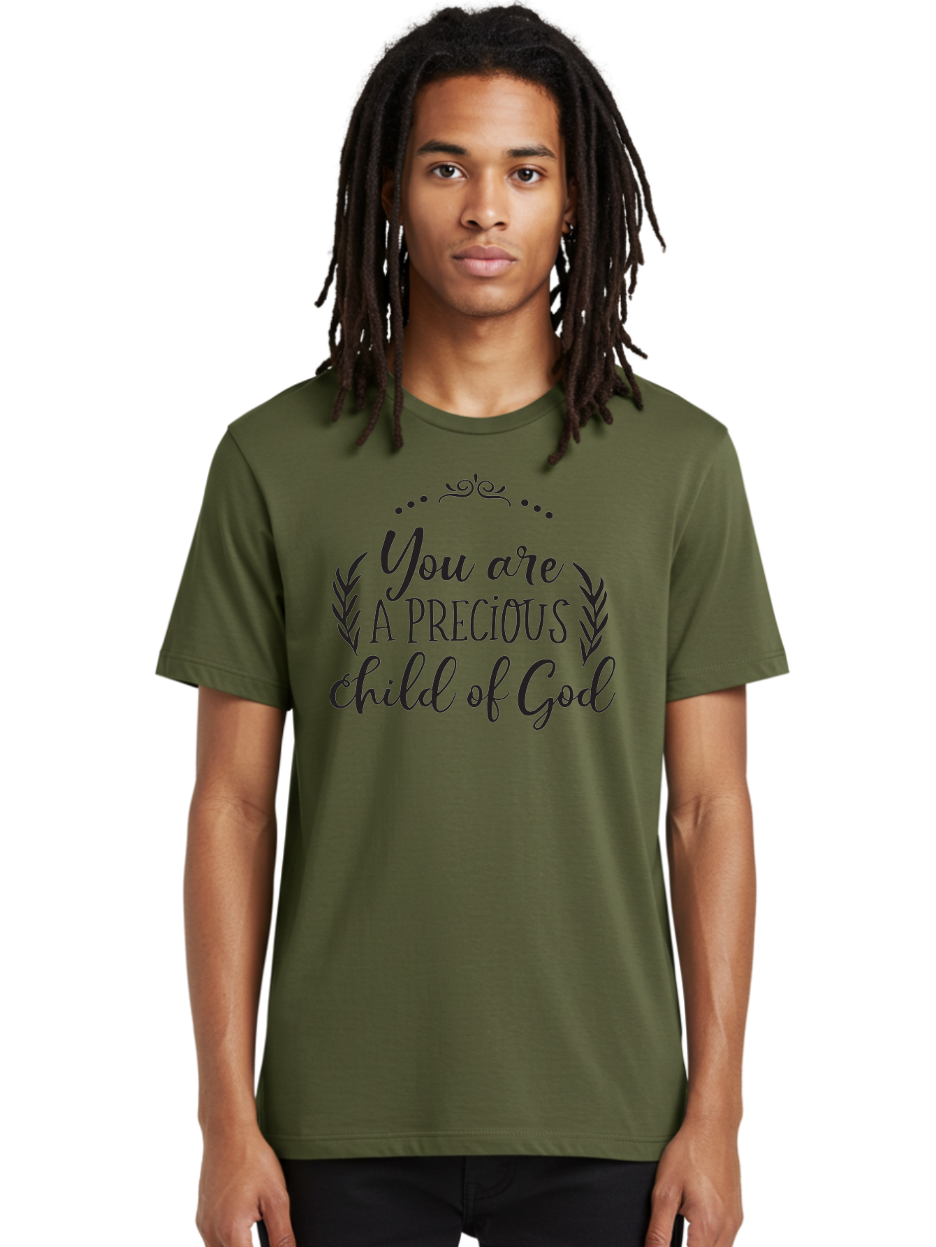 You-Are-A-Precious-Child-Of-God Men'S Graphic Tee, 100% Cotton, Comfortable Casual Summer Wear, Machine Washable, Inspirational Quote, Motivational Quote, Uplifting Message, Positive Affirmation, Child Of God, Precious Child, Aad329 14
