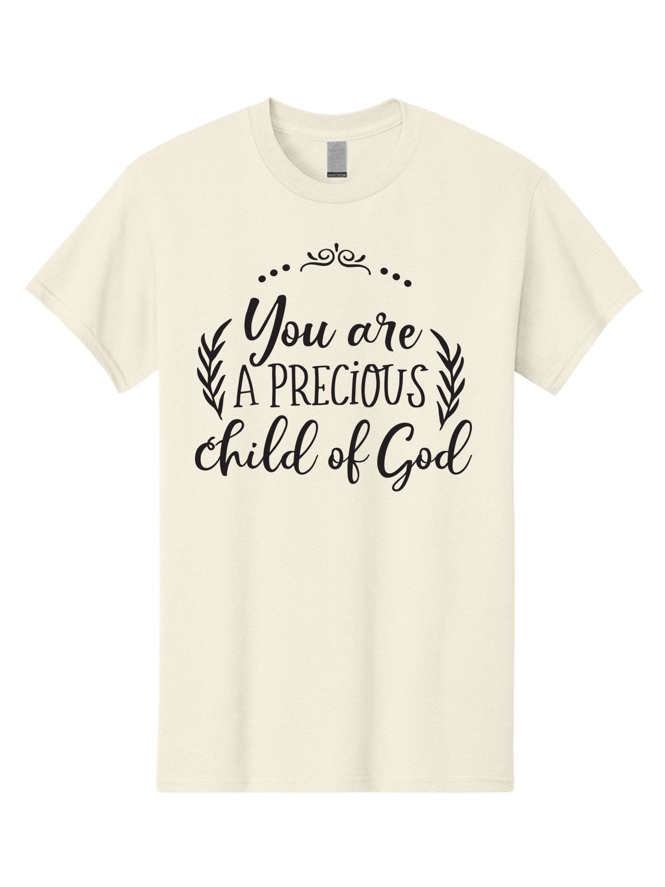 You-Are-A-Precious-Child-Of-God Men'S Graphic Tee, 100% Cotton, Comfortable Casual Summer Wear, Machine Washable, Inspirational Quote, Motivational Quote, Uplifting Message, Positive Affirmation, Child Of God, Precious Child, Aad329 3