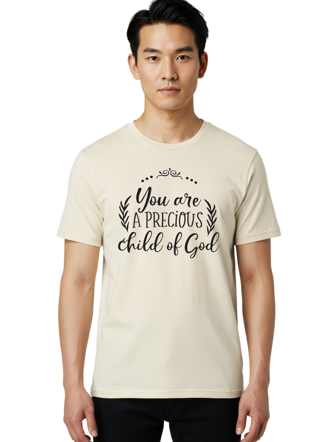 You-Are-A-Precious-Child-Of-God Men'S Graphic Tee, 100% Cotton, Comfortable Casual Summer Wear, Machine Washable, Inspirational Quote, Motivational Quote, Uplifting Message, Positive Affirmation, Child Of God, Precious Child, Aad329 18