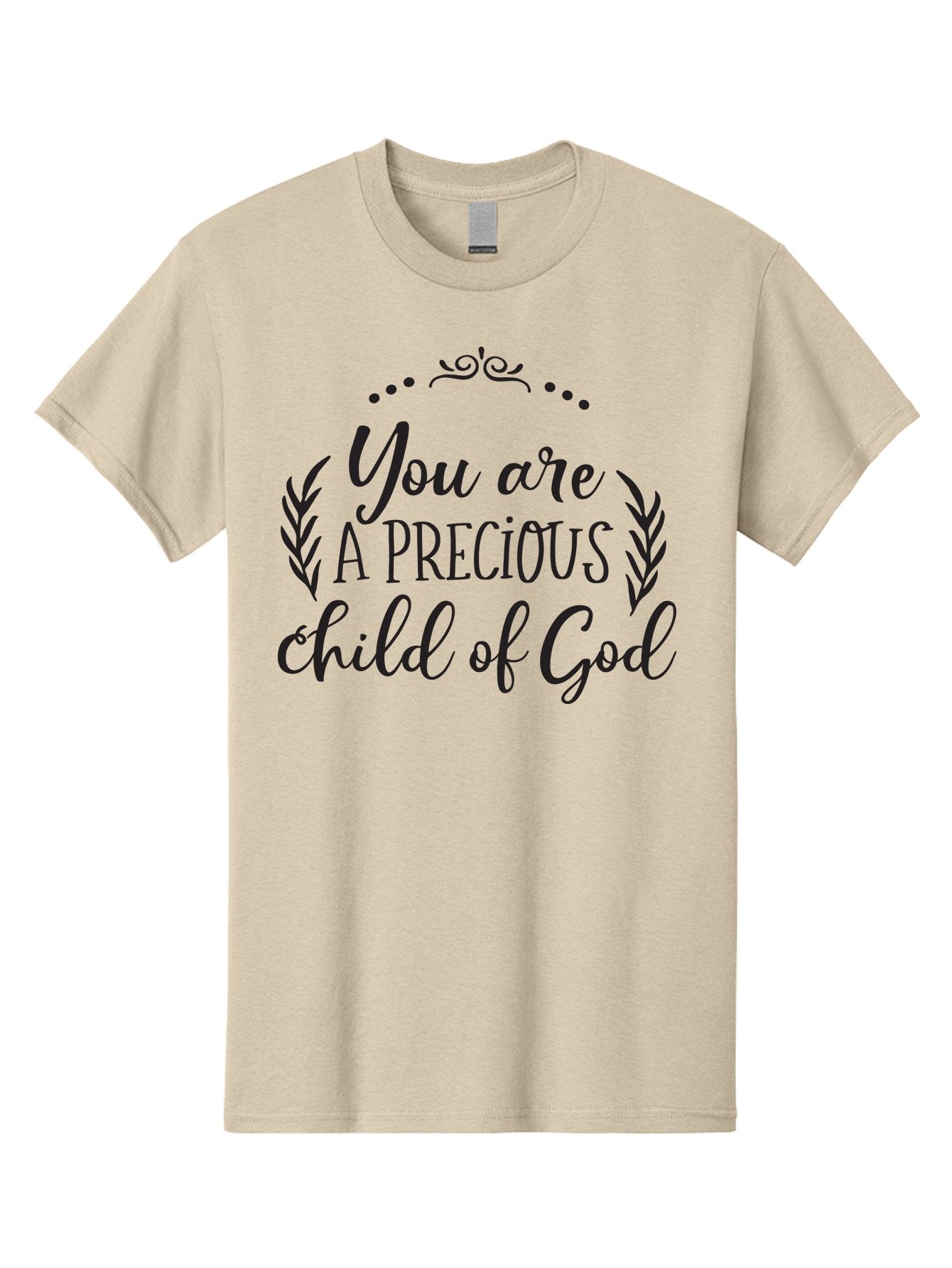 You-Are-A-Precious-Child-Of-God Men'S Graphic Tee, 100% Cotton, Comfortable Casual Summer Wear, Machine Washable, Inspirational Quote, Motivational Quote, Uplifting Message, Positive Affirmation, Child Of God, Precious Child, Aad329