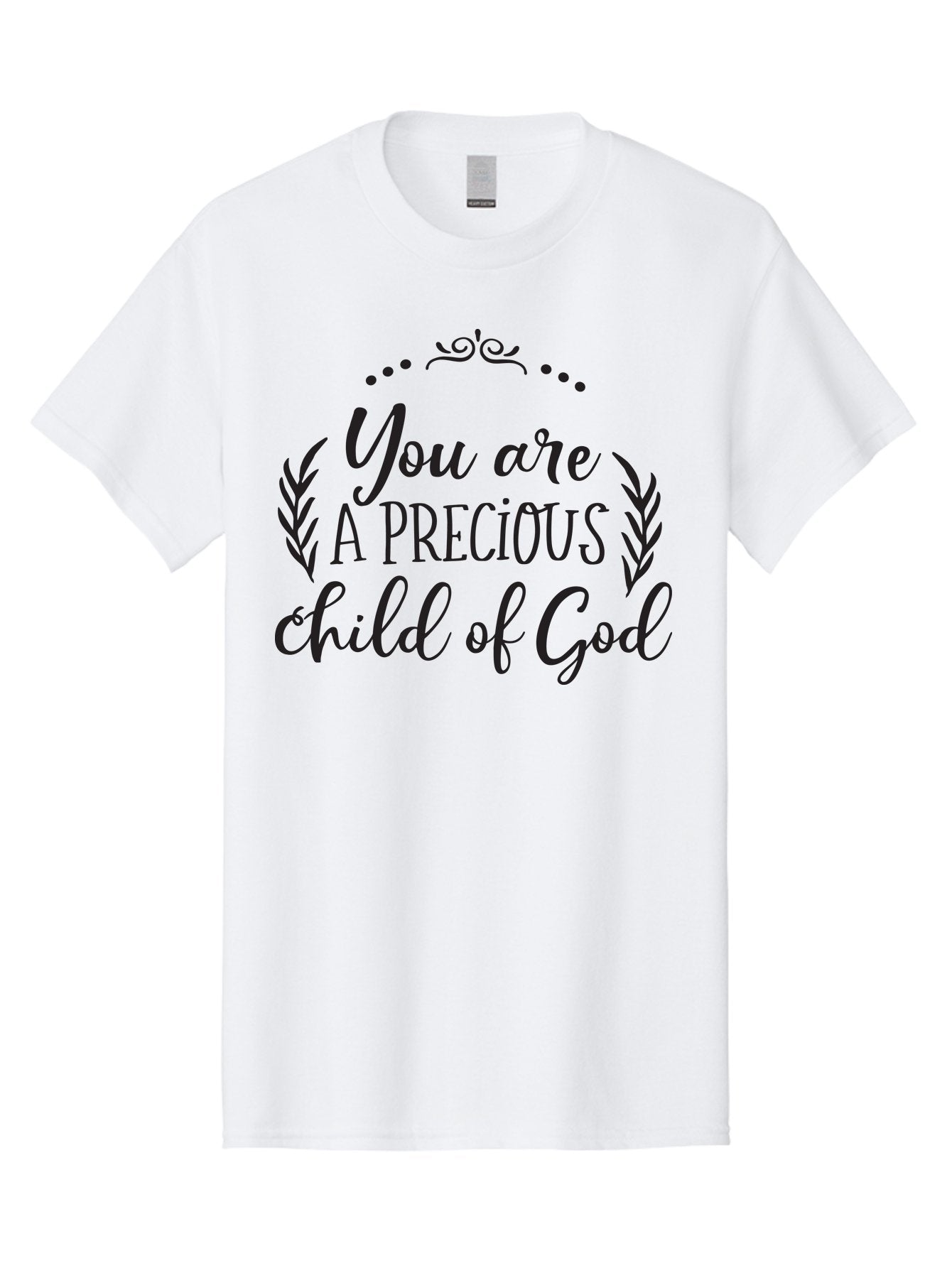 You-Are-A-Precious-Child-Of-God Men'S Graphic Tee, 100% Cotton, Comfortable Casual Summer Wear, Machine Washable, Inspirational Quote, Motivational Quote, Uplifting Message, Positive Affirmation, Child Of God, Precious Child, Aad329 7