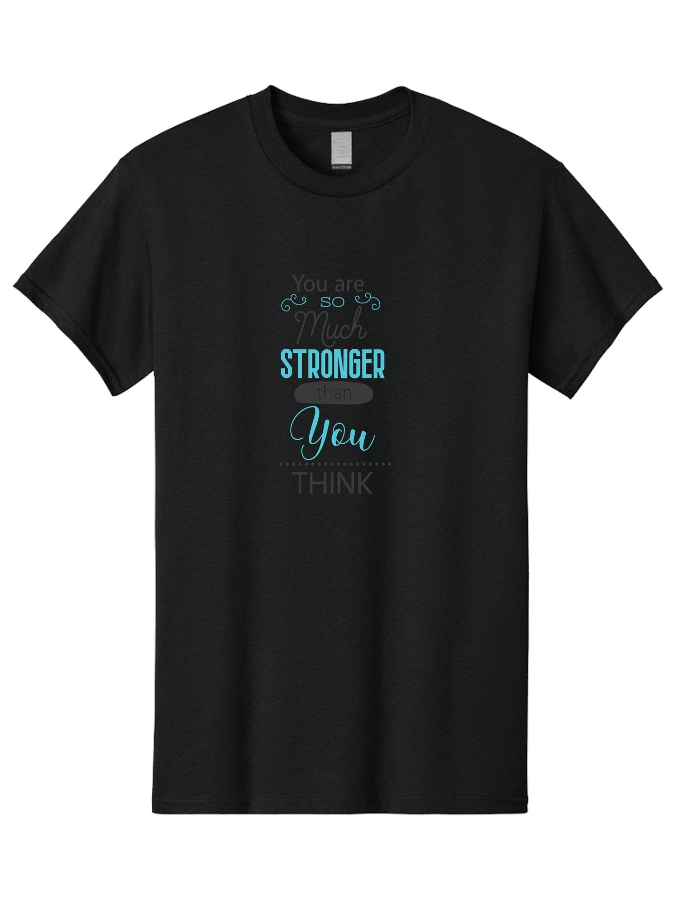 You-Are-Much-Stronger-Than-You-Think Men'S Graphic Tee, 100% Cotton, Comfortable Casual Summer Wear, Machine Washable, Motivational Quote, Inspirational Message, Empowerment, Confidence Booster, Positive Affirmation, Inner Strength Aad331 15