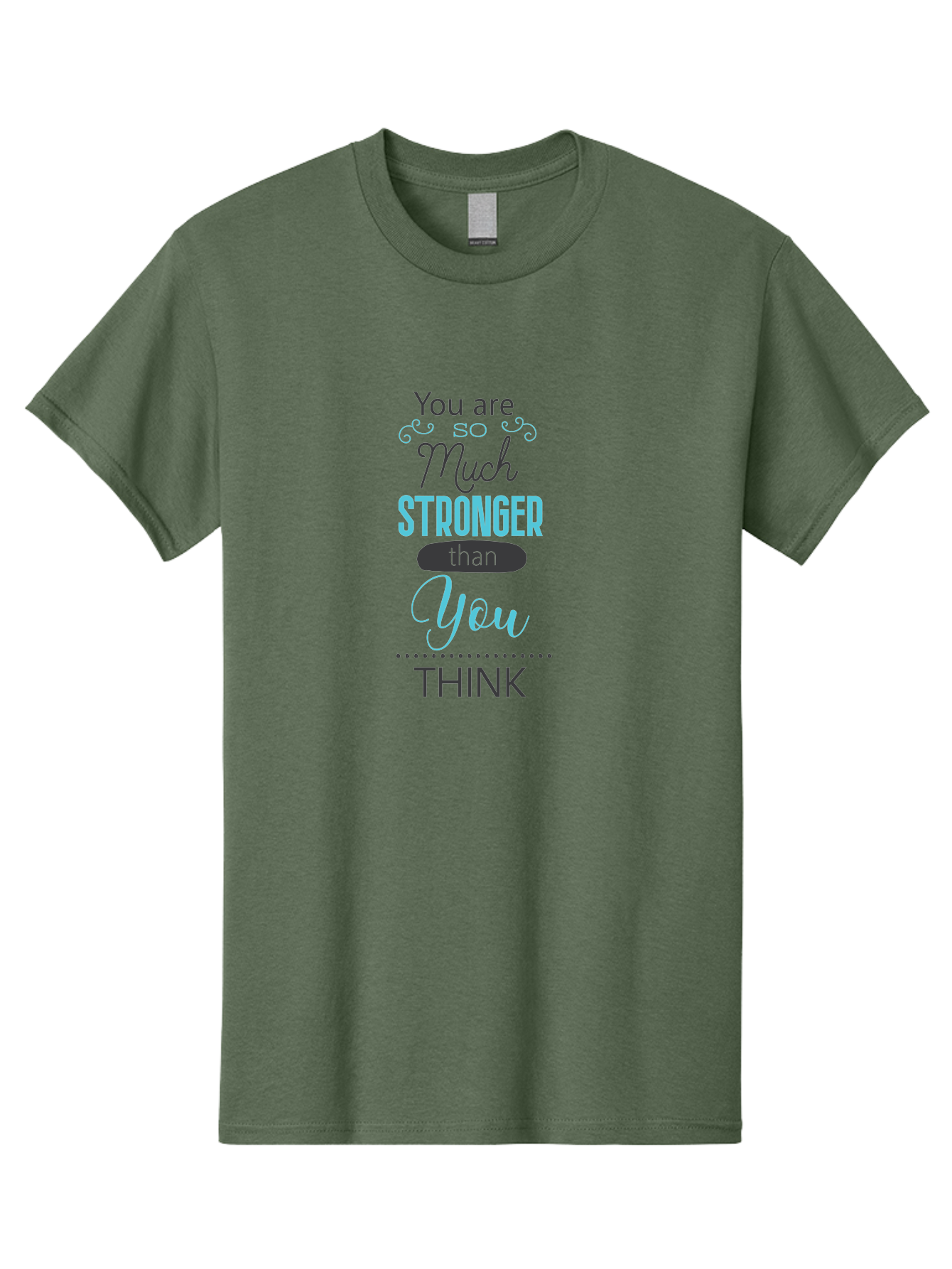 You-Are-Much-Stronger-Than-You-Think Men'S Graphic Tee, 100% Cotton, Comfortable Casual Summer Wear, Machine Washable, Motivational Quote, Inspirational Message, Empowerment, Confidence Booster, Positive Affirmation, Inner Strength Aad331 29