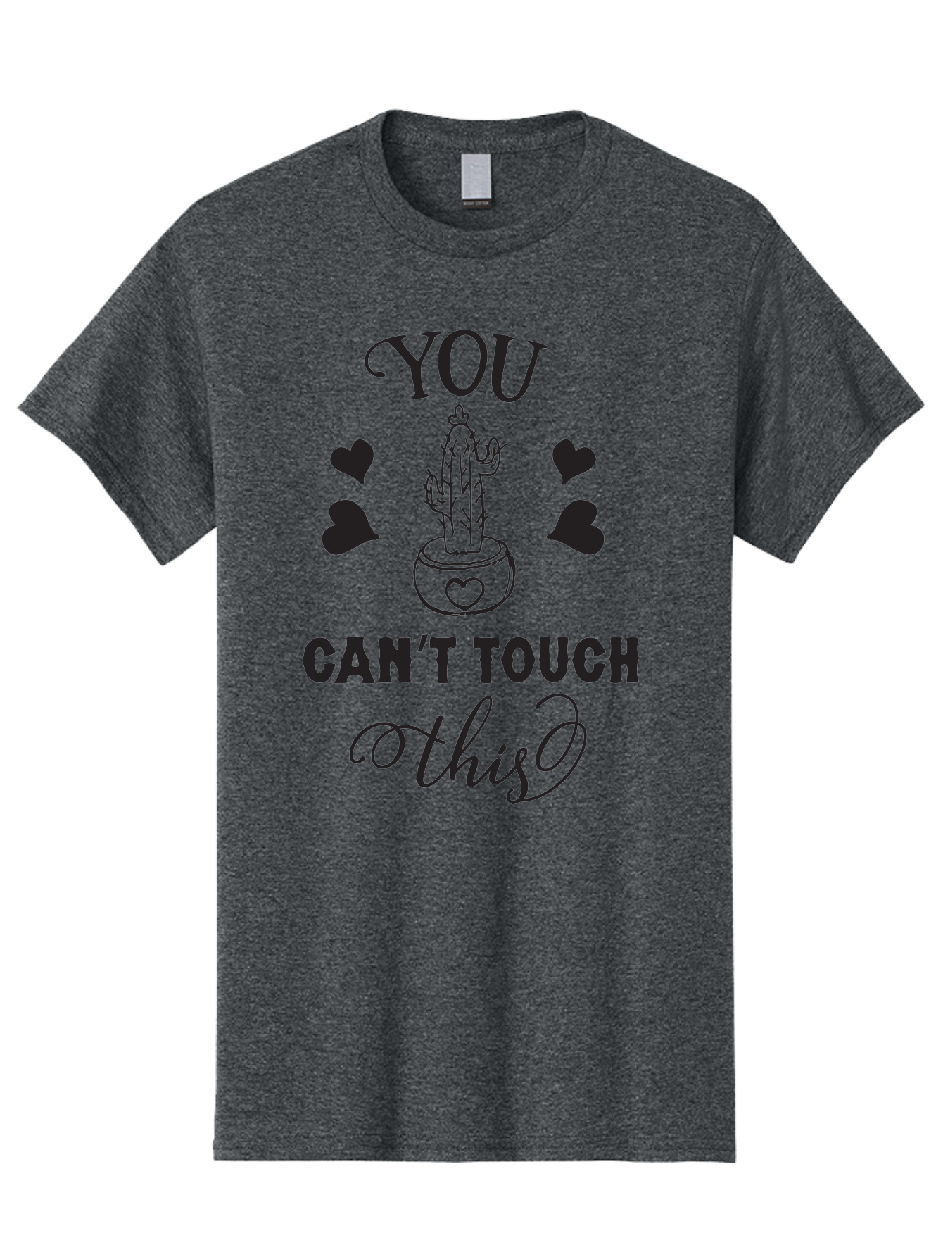 You-Can-T-Touch-This Men'S Graphic Tee, 100% Cotton, Comfortable Casual Summer Wear, Machine Washable, Cactus Pun, Funny Cactus, Prickly Humor, Playful Design, Humorous Quote, Witty Saying, Cactus Love, Heartwarming Humor Aad340 15