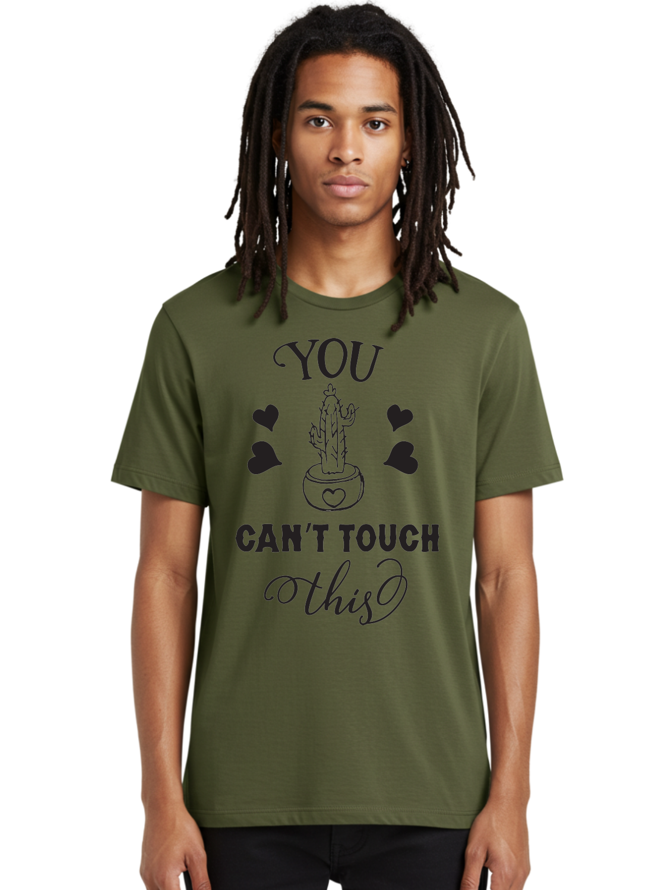 You-Can-T-Touch-This Men'S Graphic Tee, 100% Cotton, Comfortable Casual Summer Wear, Machine Washable, Cactus Pun, Funny Cactus, Prickly Humor, Playful Design, Humorous Quote, Witty Saying, Cactus Love, Heartwarming Humor Aad340 22