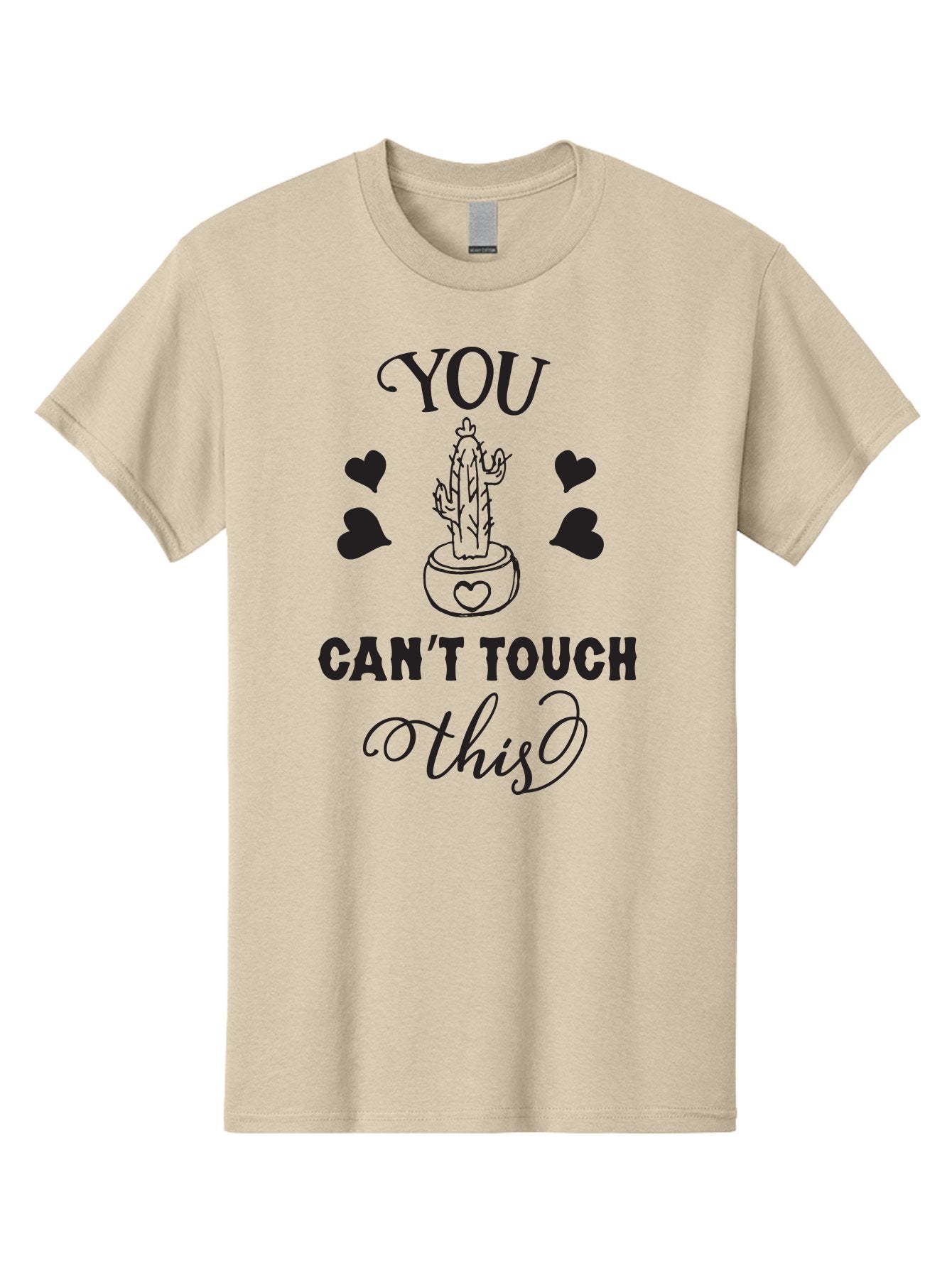 You-Can-T-Touch-This Men'S Graphic Tee, 100% Cotton, Comfortable Casual Summer Wear, Machine Washable, Cactus Pun, Funny Cactus, Prickly Humor, Playful Design, Humorous Quote, Witty Saying, Cactus Love, Heartwarming Humor Aad340 11