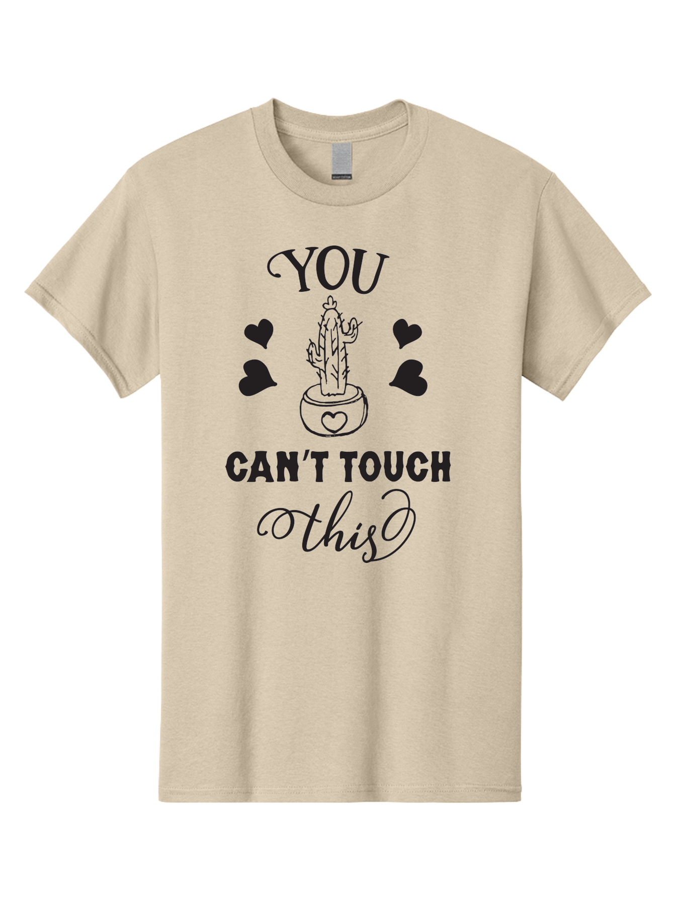 You-Can-T-Touch-This Men'S Graphic Tee, 100% Cotton, Comfortable Casual Summer Wear, Machine Washable, Cactus Pun, Funny Cactus, Prickly Humor, Playful Design, Humorous Quote, Witty Saying, Cactus Love, Heartwarming Humor Aad340 7