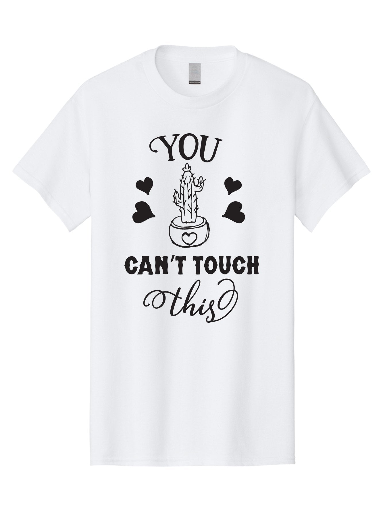 You-Can-T-Touch-This Men'S Graphic Tee, 100% Cotton, Comfortable Casual Summer Wear, Machine Washable, Cactus Pun, Funny Cactus, Prickly Humor, Playful Design, Humorous Quote, Witty Saying, Cactus Love, Heartwarming Humor Aad340 9