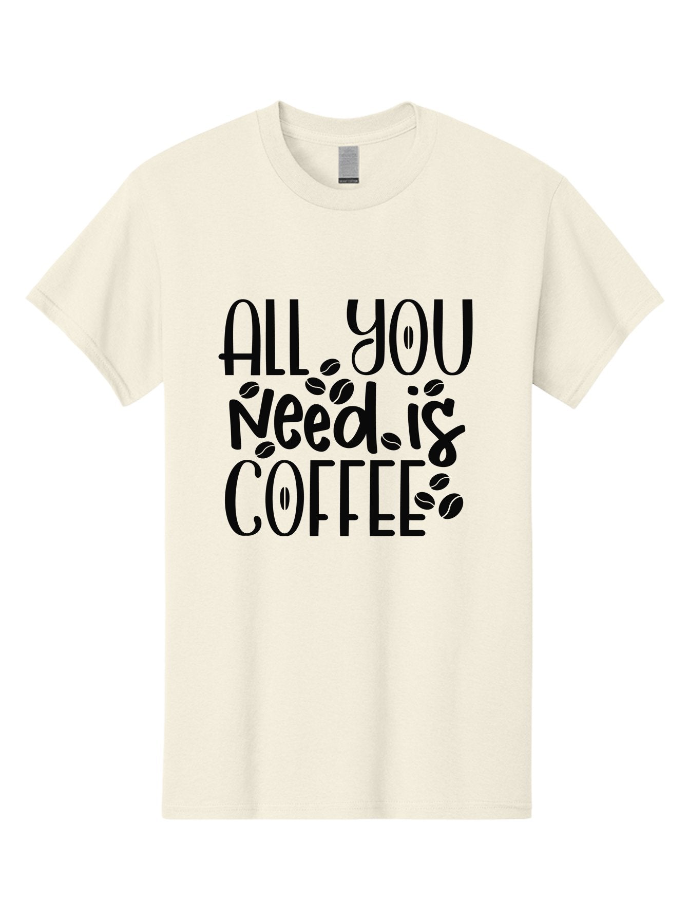 All-You-Need-Is-Coffee Men'S Graphic Tee, 100% Cotton, Comfortable Casual Summer Wear, Machine Washable, Coffee Lover Quote, Coffee Beans, Caffeine Fix, Coffee Motivation, Coffee Inspiration, Coffee Culture, Coffee Quote Aad356 13