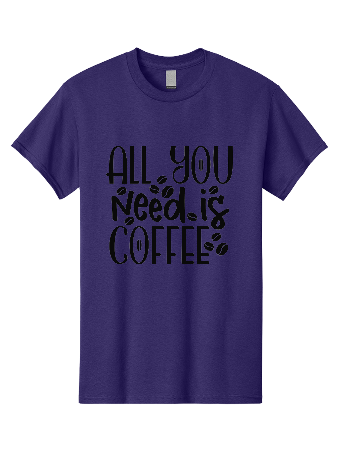 All-You-Need-Is-Coffee Men'S Graphic Tee, 100% Cotton, Comfortable Casual Summer Wear, Machine Washable, Coffee Lover Quote, Coffee Beans, Caffeine Fix, Coffee Motivation, Coffee Inspiration, Coffee Culture, Coffee Quote Aad356 17