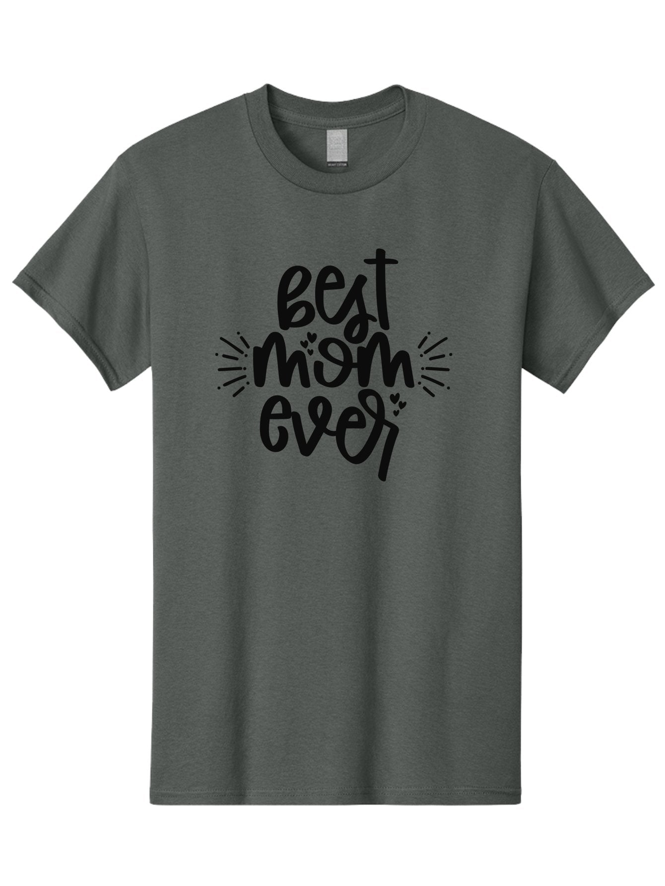 Best-Mom-Ever Men'S Graphic Tee, 100% Cotton, Comfortable Casual Summer Wear, Machine Washable, Handwritten Font, Best Mom Ever, Mother'S Day Gift, Heartwarming Message, Love, Gratitude, Celebration, Appreciation, Mothers Day, Mom'S Love Aad364