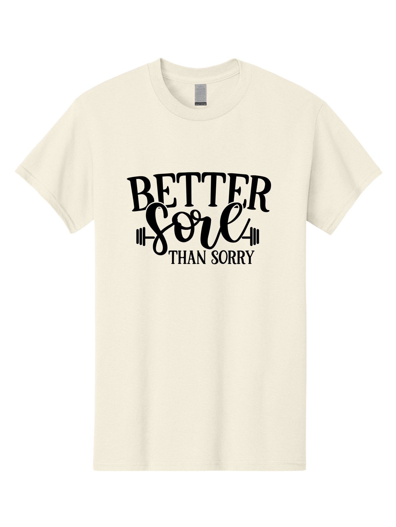 Better-Sore-Than-Sorry Men'S Graphic Tee, 100% Cotton, Comfortable Casual Summer Wear, Machine Washable, Motivational Quote, Fitness Inspiration, Gym Motivation, Workout Quotes, Weightlifting, Strength Training, Fitness Goals Aad365 9
