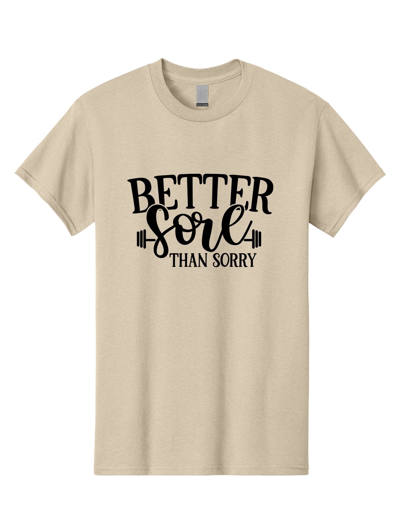 Better-Sore-Than-Sorry Men'S Graphic Tee, 100% Cotton, Comfortable Casual Summer Wear, Machine Washable, Motivational Quote, Fitness Inspiration, Gym Motivation, Workout Quotes, Weightlifting, Strength Training, Fitness Goals Aad365 12