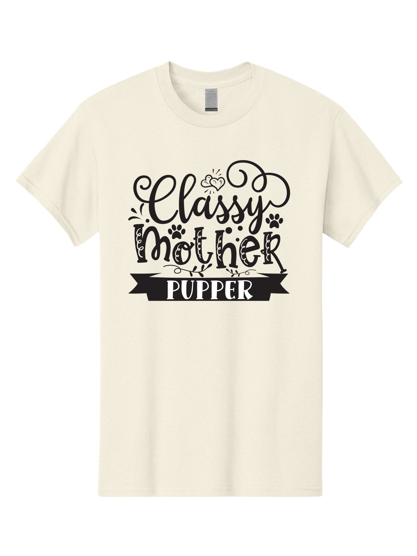 Classy-Mother-Pupper Men'S Graphic Tee, 100% Cotton, Comfortable Casual Summer Wear, Machine Washable, Classy Mother Pupper, Dog Mom, Dog Lover, Pet Parent, Funny Quote, Dog Humor, Mothers Day Gift Aad370 12