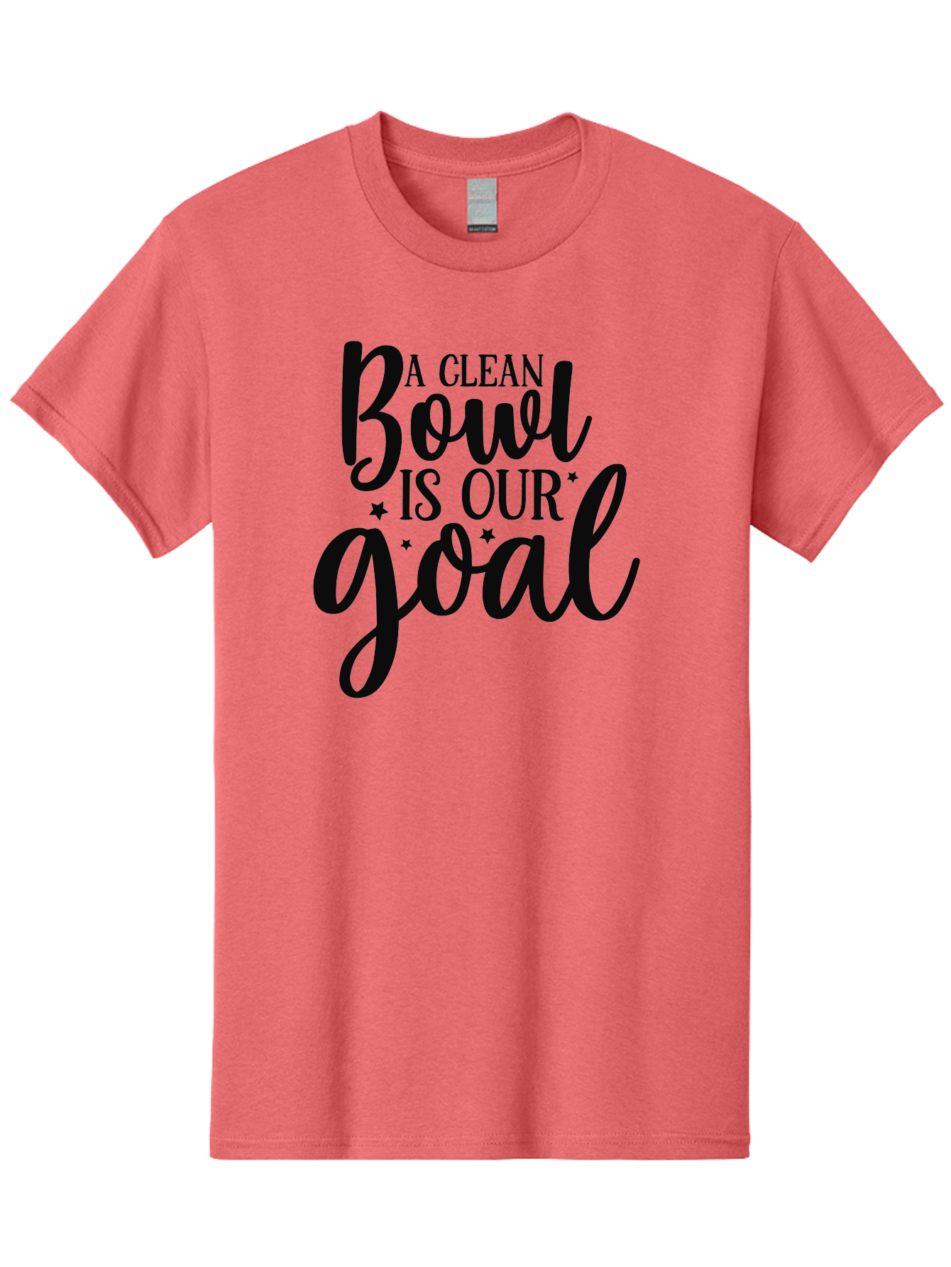 Clean-Bowl-Is-Our-Goal Men'S Graphic Tee, 100% Cotton, Comfortable Casual Summer Wear, Machine Washable, Motivational Quote, Food Slogan, Clean Bowl Goal, Dining Phrase, Restaurant Inspiration, Eating Encouragement, Meal Motivation Aad371 19