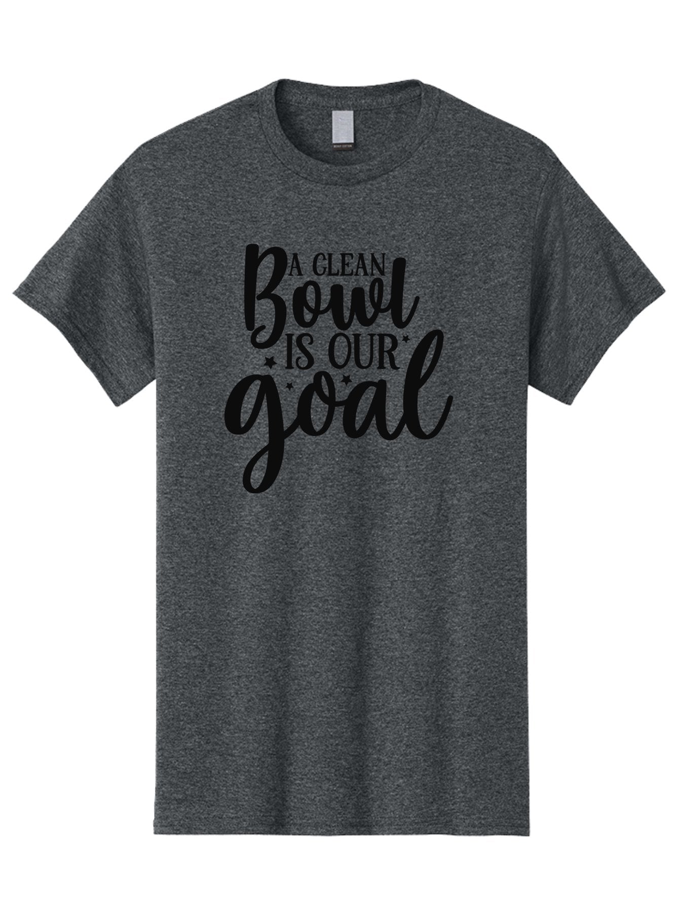 Clean-Bowl-Is-Our-Goal Men'S Graphic Tee, 100% Cotton, Comfortable Casual Summer Wear, Machine Washable, Motivational Quote, Food Slogan, Clean Bowl Goal, Dining Phrase, Restaurant Inspiration, Eating Encouragement, Meal Motivation Aad371 4
