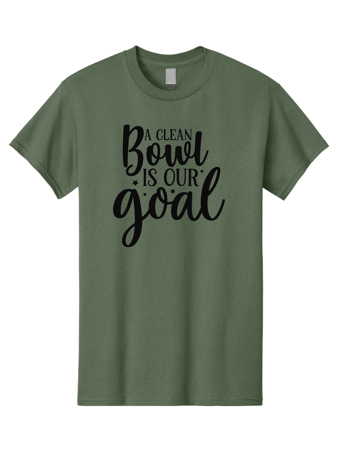 Clean-Bowl-Is-Our-Goal Men'S Graphic Tee, 100% Cotton, Comfortable Casual Summer Wear, Machine Washable, Motivational Quote, Food Slogan, Clean Bowl Goal, Dining Phrase, Restaurant Inspiration, Eating Encouragement, Meal Motivation Aad371 27