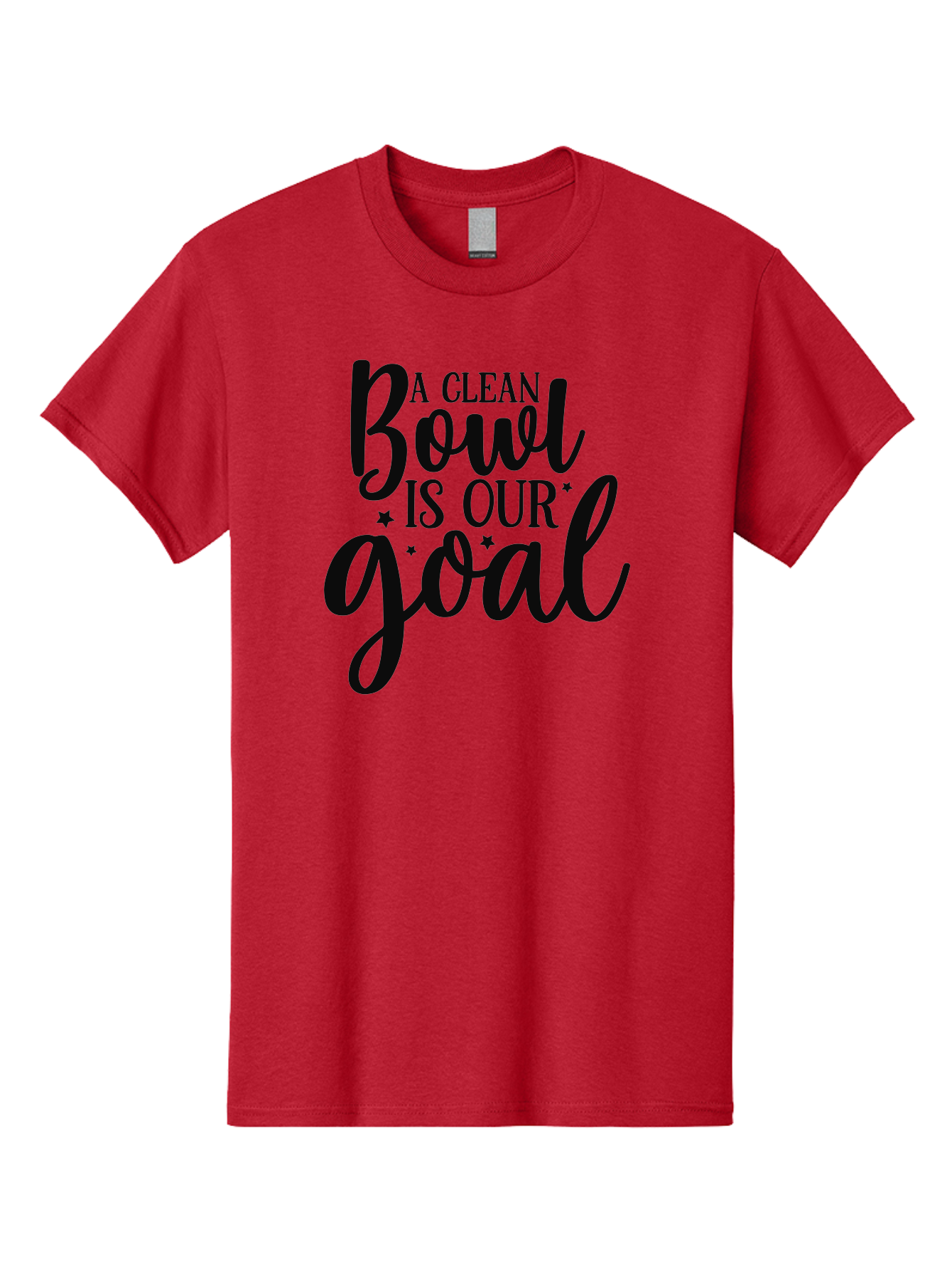 Clean-Bowl-Is-Our-Goal Men'S Graphic Tee, 100% Cotton, Comfortable Casual Summer Wear, Machine Washable, Motivational Quote, Food Slogan, Clean Bowl Goal, Dining Phrase, Restaurant Inspiration, Eating Encouragement, Meal Motivation Aad371 7