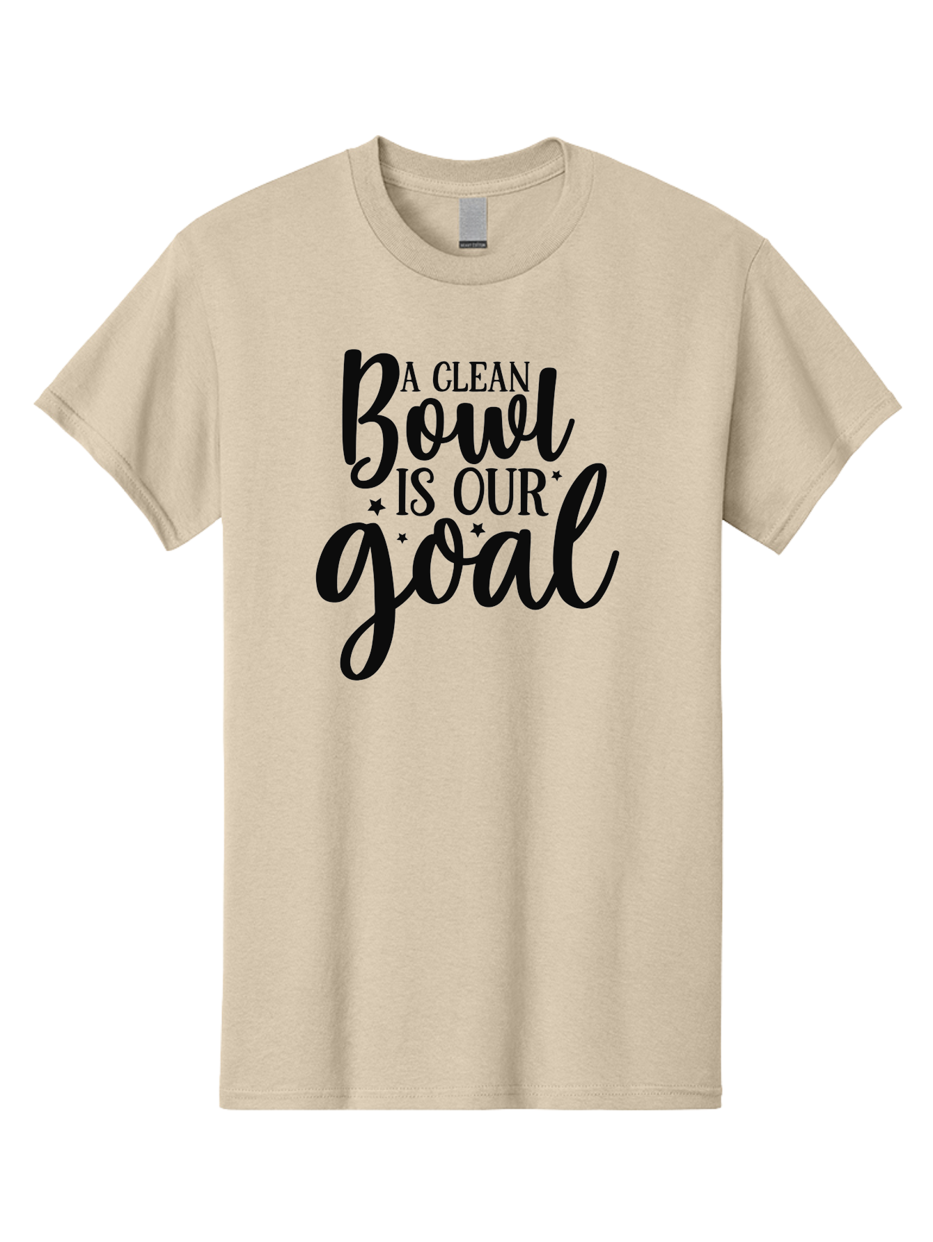 Clean-Bowl-Is-Our-Goal Men'S Graphic Tee, 100% Cotton, Comfortable Casual Summer Wear, Machine Washable, Motivational Quote, Food Slogan, Clean Bowl Goal, Dining Phrase, Restaurant Inspiration, Eating Encouragement, Meal Motivation Aad371 15