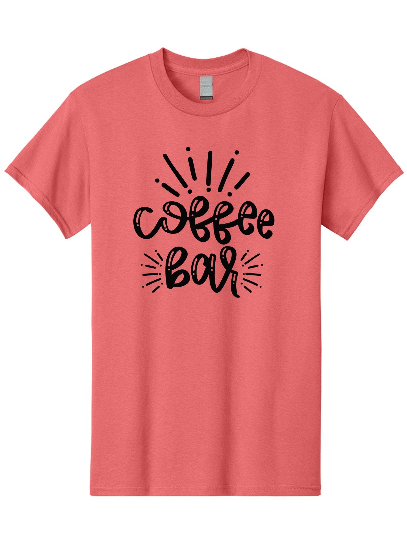Coffee-Bar Men'S Graphic Tee, 100% Cotton, Comfortable Casual Summer Wear, Machine Washable, Coffee Shop, Coffee Culture, Cafe Ambiance, Relaxed Atmosphere, Coffee Lovers, Coffee Bar Sign, Modern Typography, Coffee Theme, Hand-Drawn Design, Aad372 13
