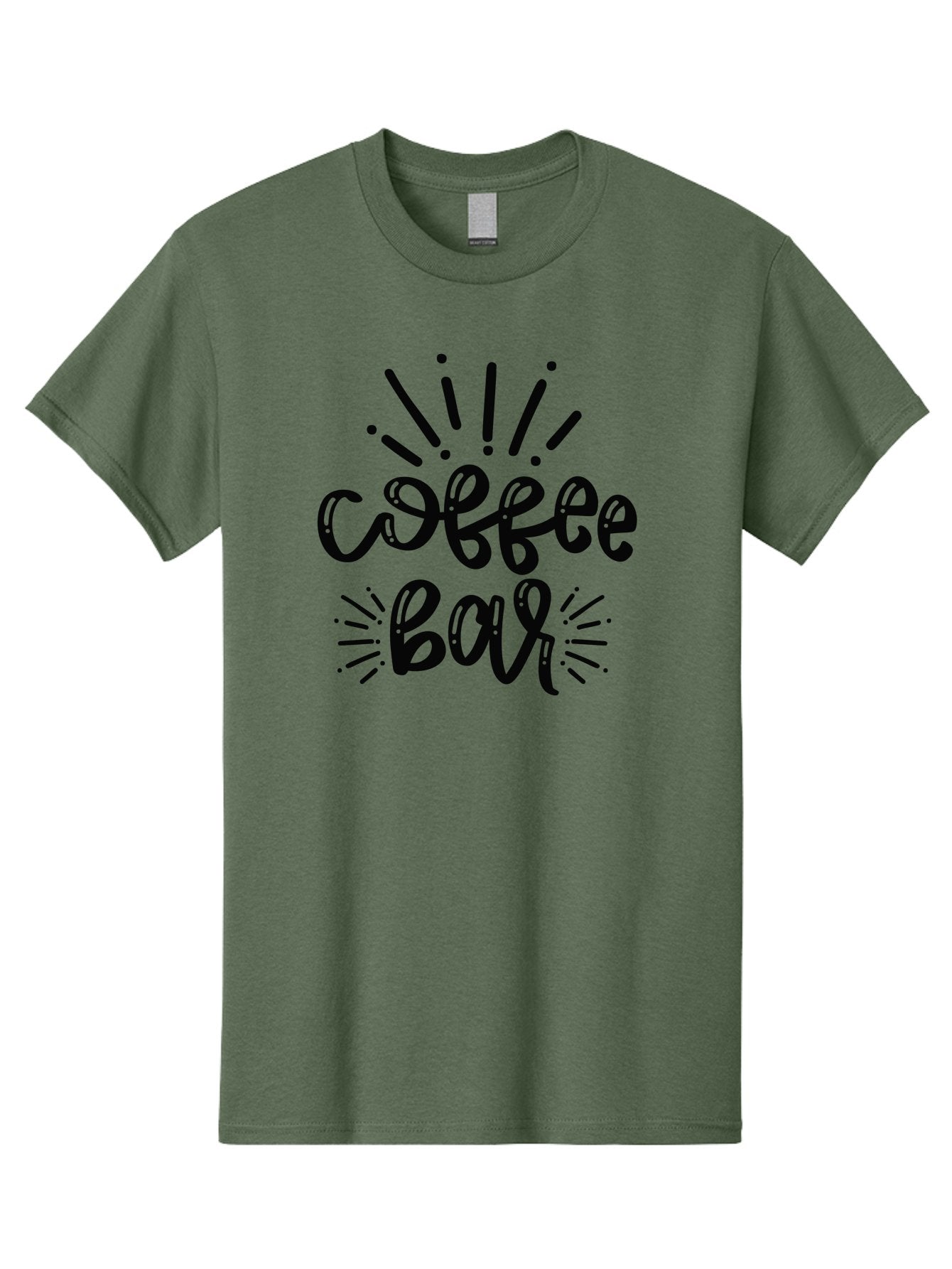 Coffee-Bar Men'S Graphic Tee, 100% Cotton, Comfortable Casual Summer Wear, Machine Washable, Coffee Shop, Coffee Culture, Cafe Ambiance, Relaxed Atmosphere, Coffee Lovers, Coffee Bar Sign, Modern Typography, Coffee Theme, Hand-Drawn Design, Aad372 11