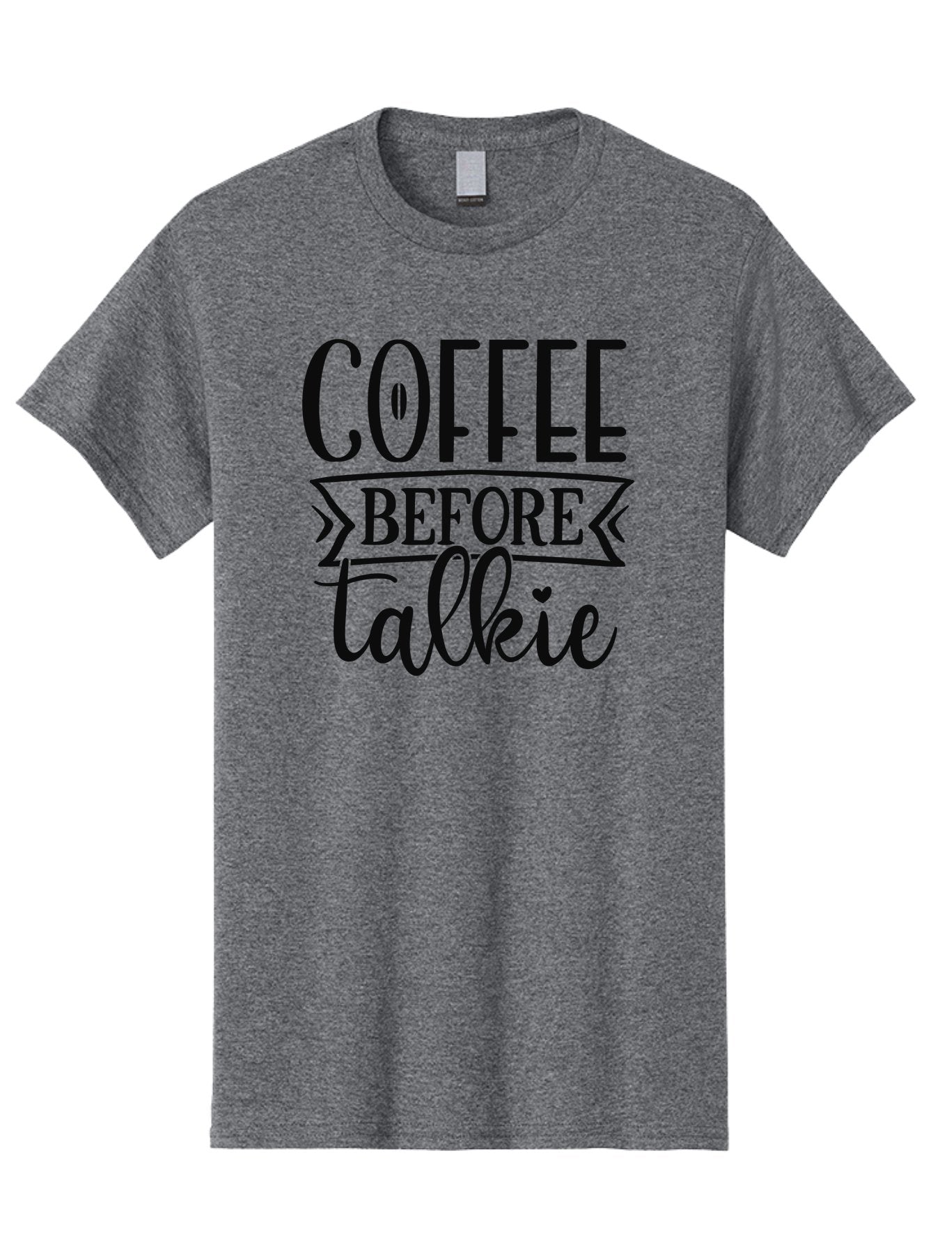 Coffee-Before-Talkie Men'S Graphic Tee, 100% Cotton, Comfortable Casual Summer Wear, Machine Washable, Coffee Lover, Morning Motivation, Funny Quote, Coffee Quote, Caffeine Fix, Humorous Design, Talkie, Coffee Before Talkie, Coffee Humor Aad373