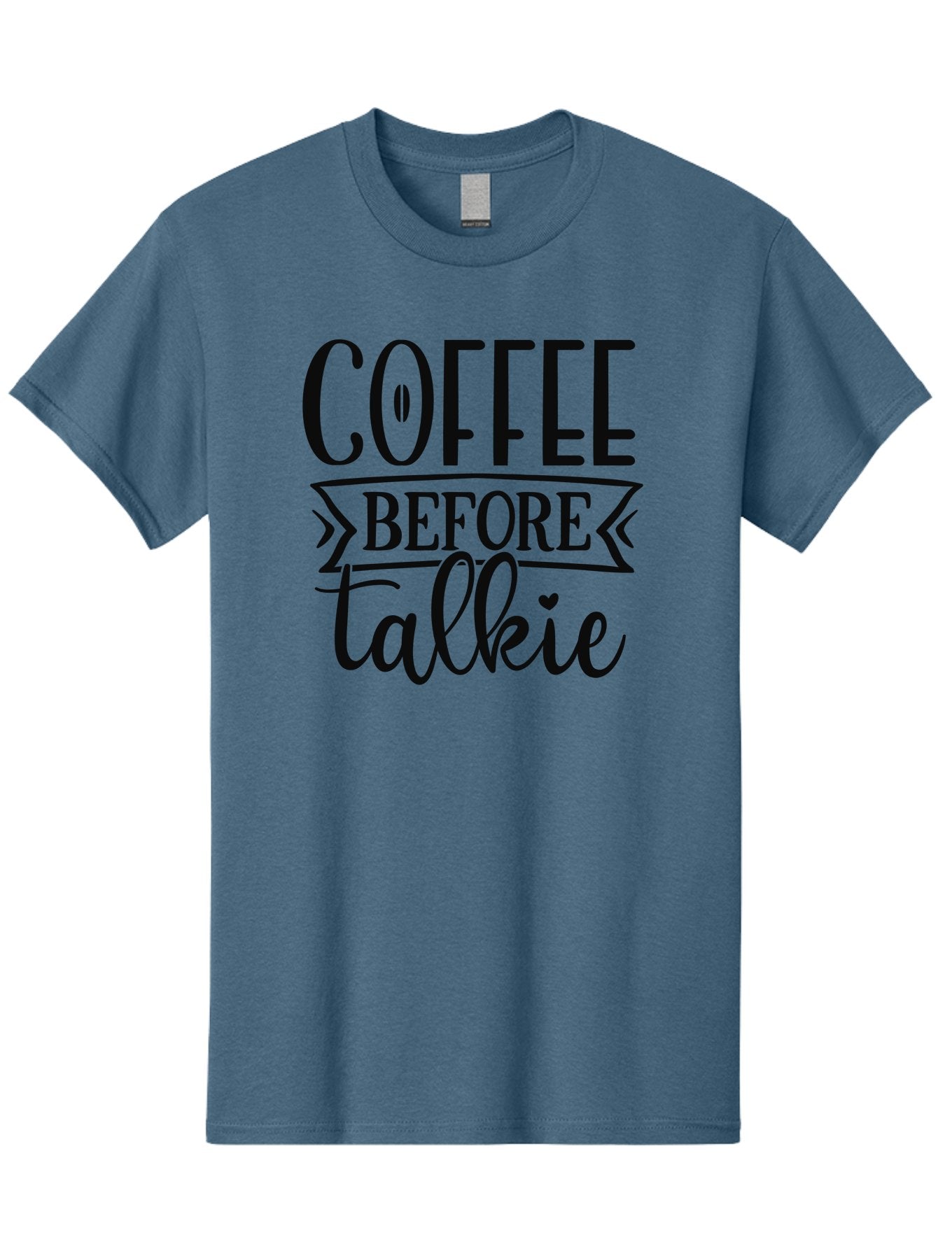 Coffee-Before-Talkie Men'S Graphic Tee, 100% Cotton, Comfortable Casual Summer Wear, Machine Washable, Coffee Lover, Morning Motivation, Funny Quote, Coffee Quote, Caffeine Fix, Humorous Design, Talkie, Coffee Before Talkie, Coffee Humor Aad373