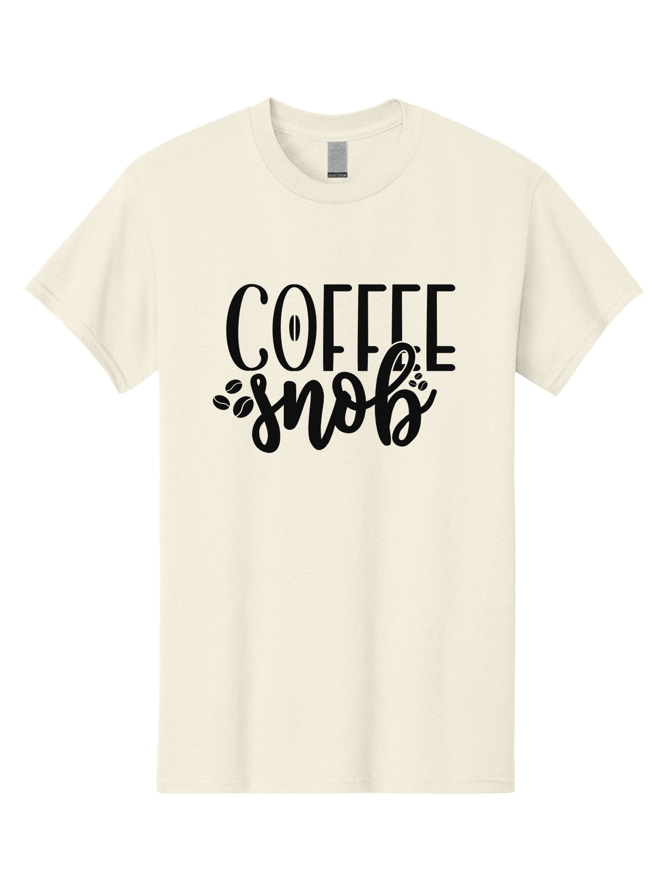 Coffee-Snob Men'S Graphic Tee, 100% Cotton, Comfortable Casual Summer Wear, Machine Washable, Coffee Snob, Coffee Lover, Coffee Culture, Coffee Beans, Specialty Coffee, Coffee Connoisseur, Coffee Humor Aad375