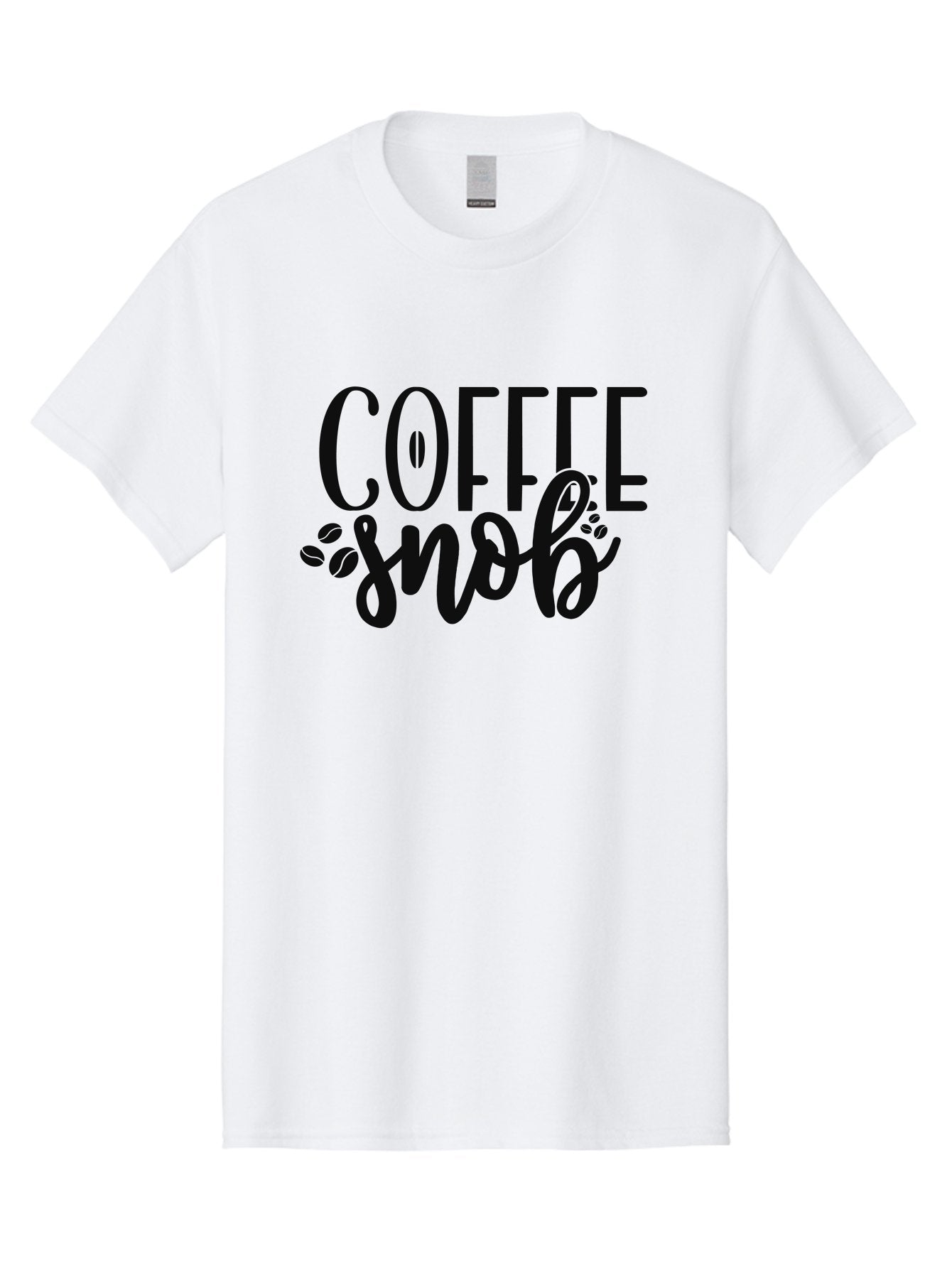 Coffee-Snob Men'S Graphic Tee, 100% Cotton, Comfortable Casual Summer Wear, Machine Washable, Coffee Snob, Coffee Lover, Coffee Culture, Coffee Beans, Specialty Coffee, Coffee Connoisseur, Coffee Humor Aad375