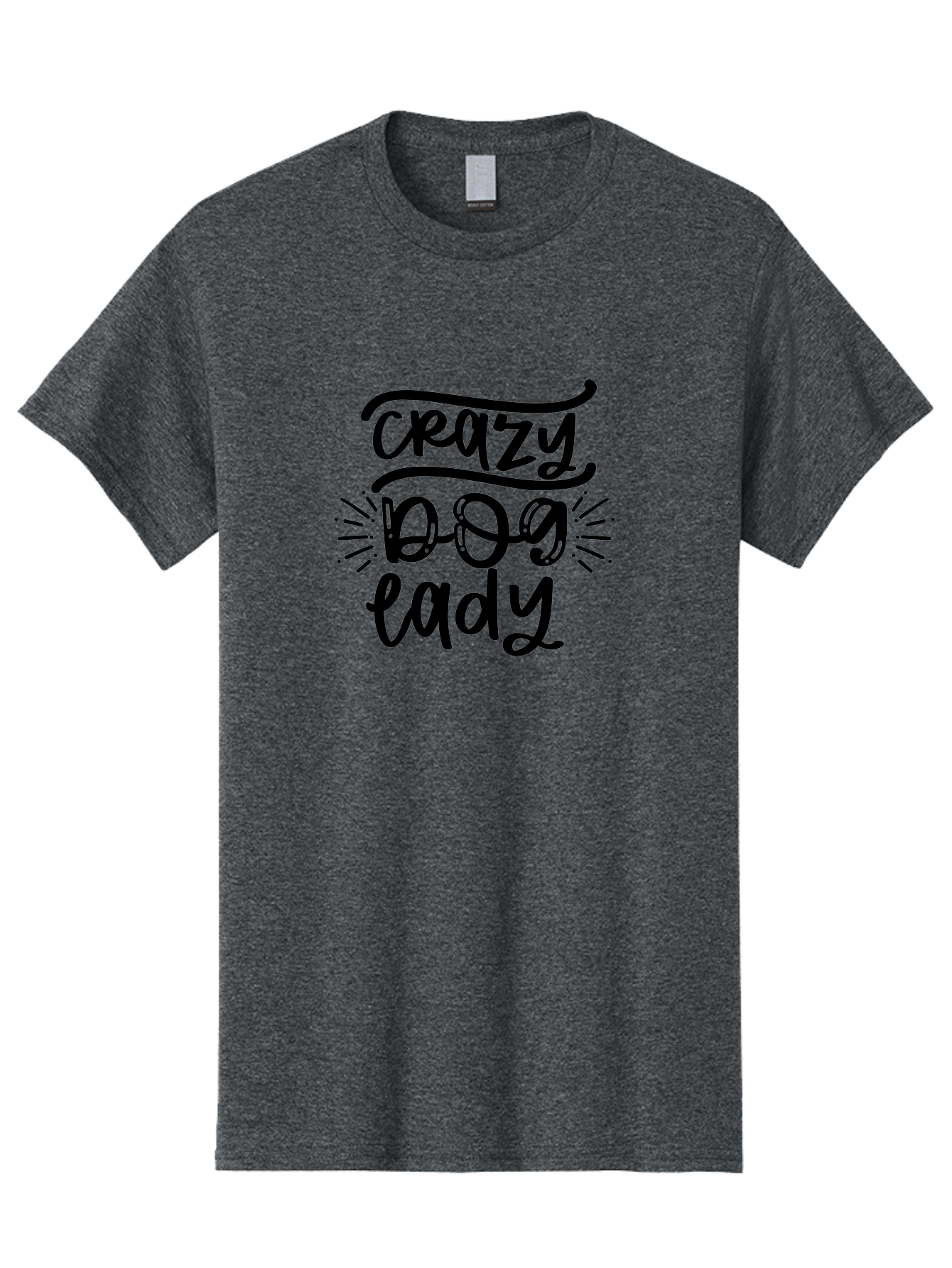 Crazy-Dog-Lady-1 Men'S Graphic Tee, 100% Cotton, Comfortable Casual Summer Wear, Machine Washable, Crazy Dog Lady, Dog Lover Quote, Funny Dog Saying, Dog Mom Phrase, Paw Print Design, Dog Enthusiast, Pet Lover Gift, Quirky Dog Quote Aad377 5