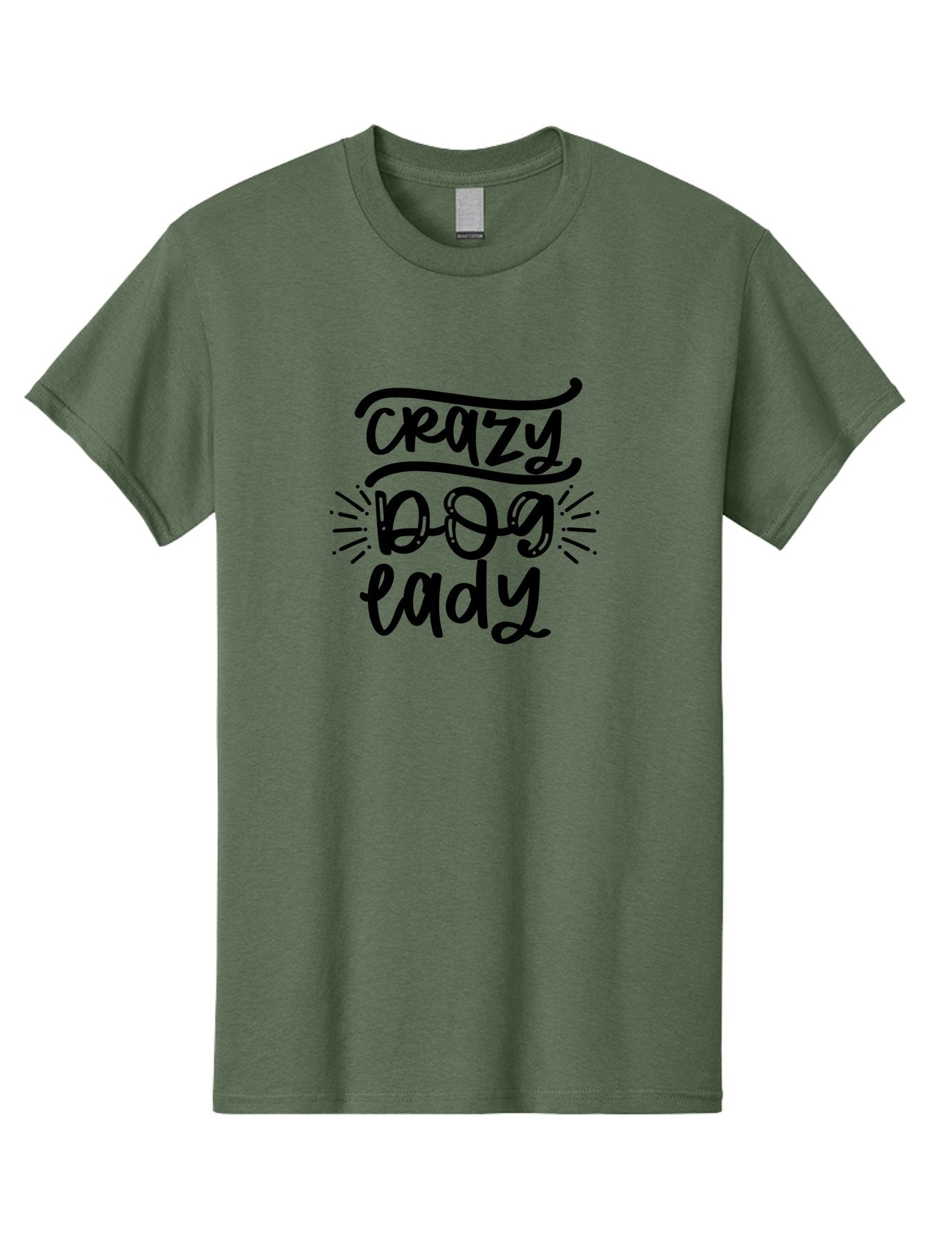 Crazy-Dog-Lady-1 Men'S Graphic Tee, 100% Cotton, Comfortable Casual Summer Wear, Machine Washable, Crazy Dog Lady, Dog Lover Quote, Funny Dog Saying, Dog Mom Phrase, Paw Print Design, Dog Enthusiast, Pet Lover Gift, Quirky Dog Quote Aad377 10