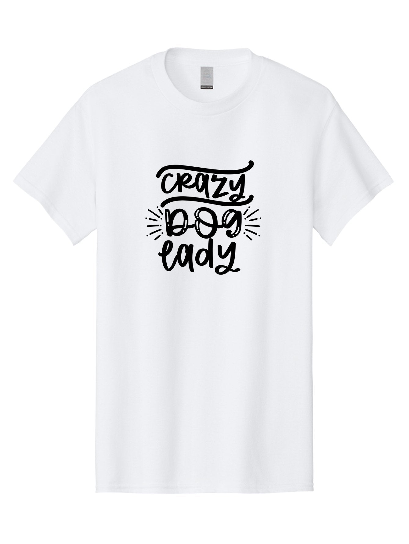 Crazy-Dog-Lady-1 Men'S Graphic Tee, 100% Cotton, Comfortable Casual Summer Wear, Machine Washable, Crazy Dog Lady, Dog Lover Quote, Funny Dog Saying, Dog Mom Phrase, Paw Print Design, Dog Enthusiast, Pet Lover Gift, Quirky Dog Quote Aad377 9