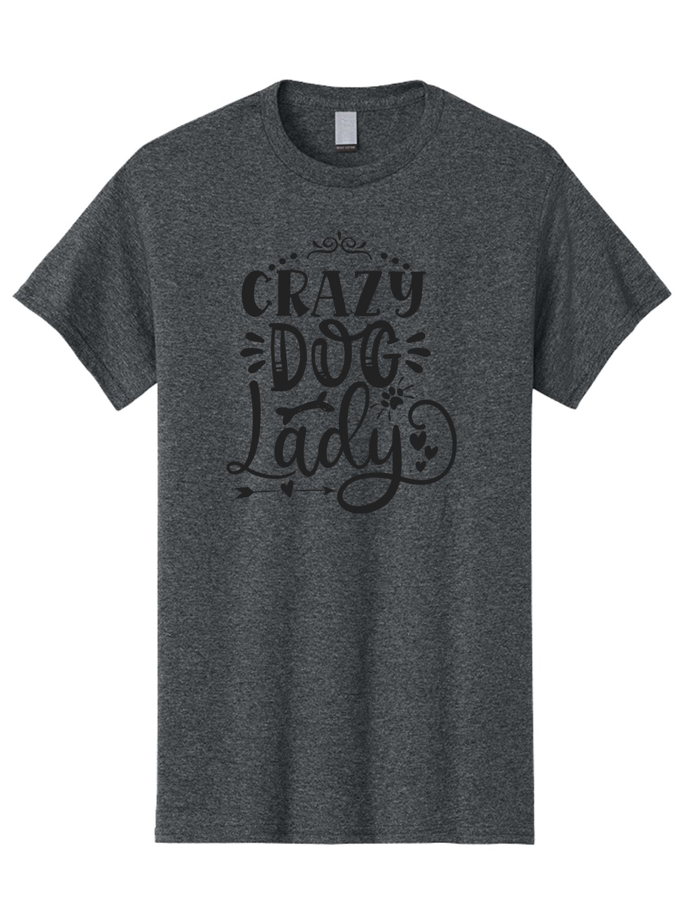 Crazy-Dog-Lady Men'S Graphic Tee, 100% Cotton, Comfortable Casual Summer Wear, Machine Washable, Dog Lady, Crazy Dog Lady, Dog Lover, Dog Mom, Pet Owner, Dog Enthusiast, Dog Gifts, Dog Apparel, Dog Accessories Aad378 15