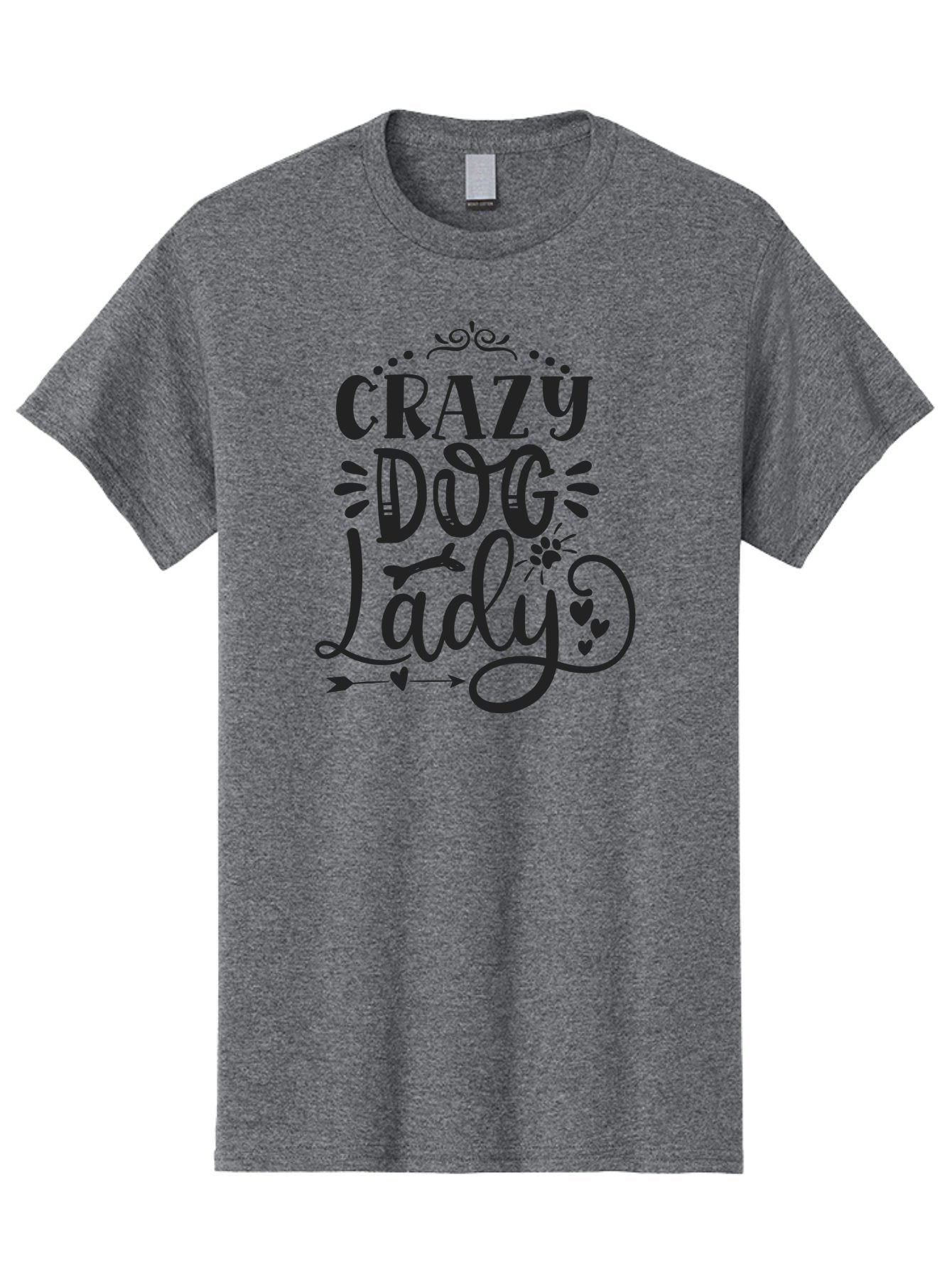 Crazy-Dog-Lady Men'S Graphic Tee, 100% Cotton, Comfortable Casual Summer Wear, Machine Washable, Dog Lady, Crazy Dog Lady, Dog Lover, Dog Mom, Pet Owner, Dog Enthusiast, Dog Gifts, Dog Apparel, Dog Accessories Aad378 14