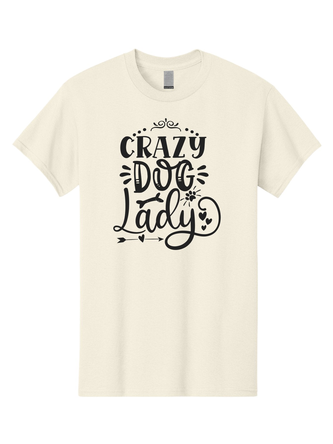 Crazy-Dog-Lady Men'S Graphic Tee, 100% Cotton, Comfortable Casual Summer Wear, Machine Washable, Dog Lady, Crazy Dog Lady, Dog Lover, Dog Mom, Pet Owner, Dog Enthusiast, Dog Gifts, Dog Apparel, Dog Accessories Aad378 5