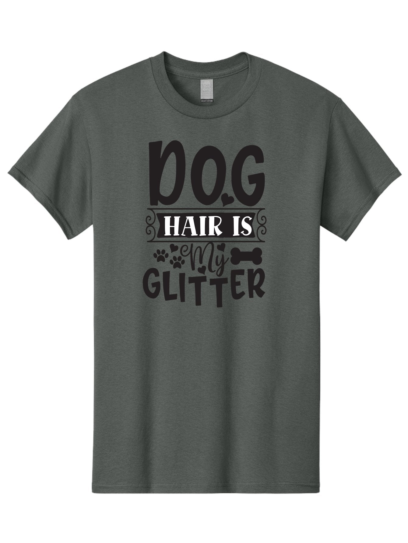 Dog-Hair-Is-My-Glitter Men'S Graphic Tee, 100% Cotton, Comfortable Casual Summer Wear, Machine Washable, Dog Hair, Dog Lovers, Dog Owners, Pet Hair, Pet Owners, Dog Mom, Dog Dad, Funny Dog Quotes, Dog Humor, Dog Quotes Aad383 10