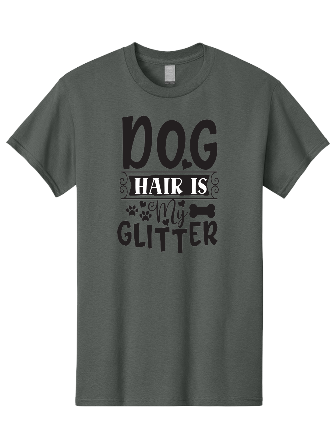 Dog-Hair-Is-My-Glitter Men'S Graphic Tee, 100% Cotton, Comfortable Casual Summer Wear, Machine Washable, Dog Hair, Dog Lovers, Dog Owners, Pet Hair, Pet Owners, Dog Mom, Dog Dad, Funny Dog Quotes, Dog Humor, Dog Quotes Aad383 27