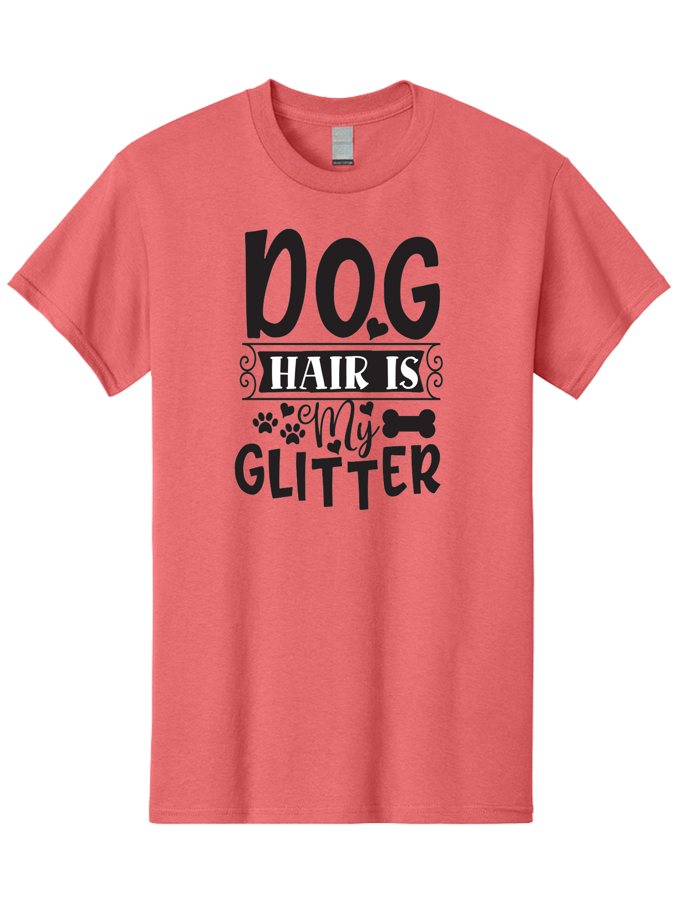 Dog-Hair-Is-My-Glitter Men'S Graphic Tee, 100% Cotton, Comfortable Casual Summer Wear, Machine Washable, Dog Hair, Dog Lovers, Dog Owners, Pet Hair, Pet Owners, Dog Mom, Dog Dad, Funny Dog Quotes, Dog Humor, Dog Quotes Aad383 3